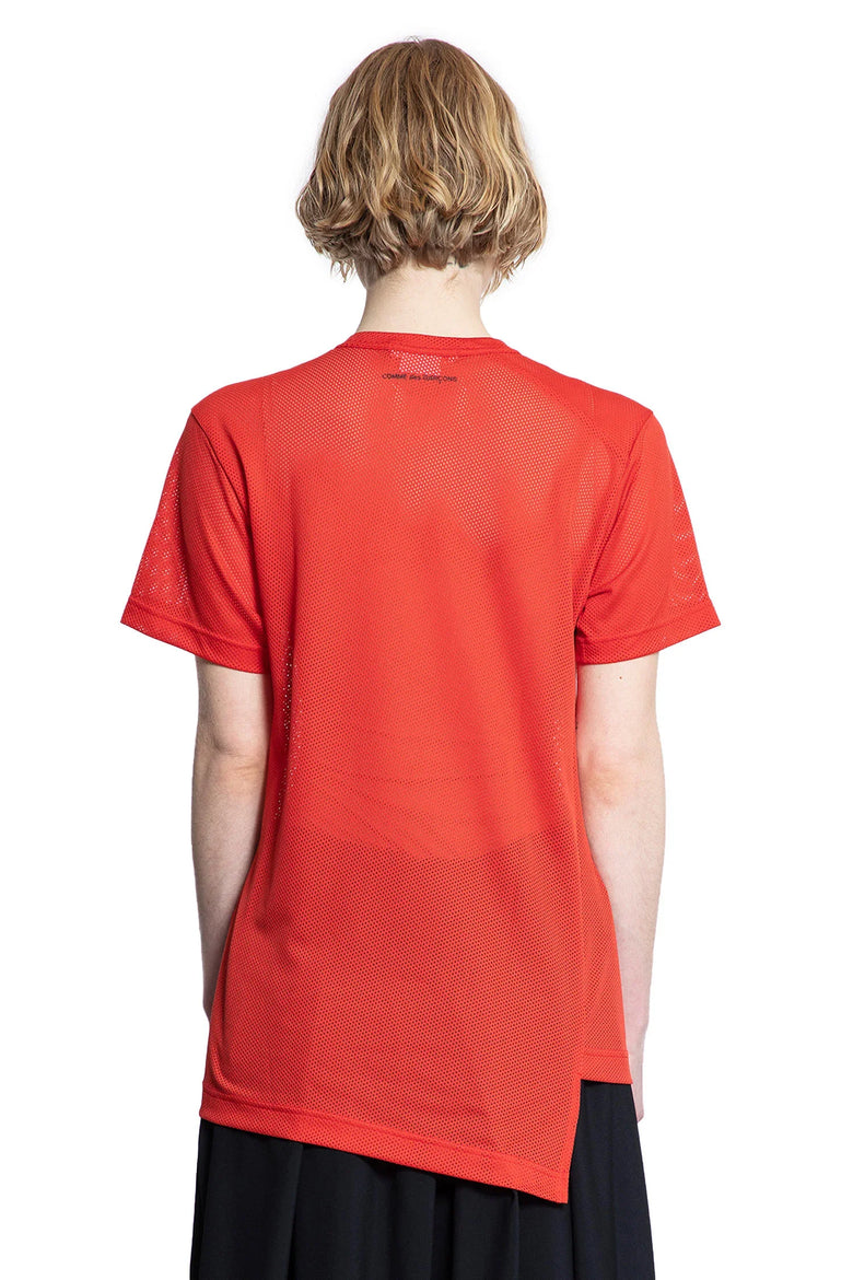 Asymmetric Nylon Mesh T-Shirt - Antonioli.eu