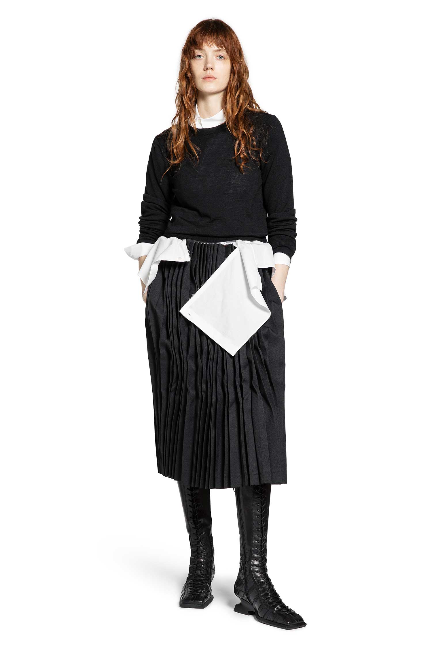 Asymmetric Cropped Pocket Shirt