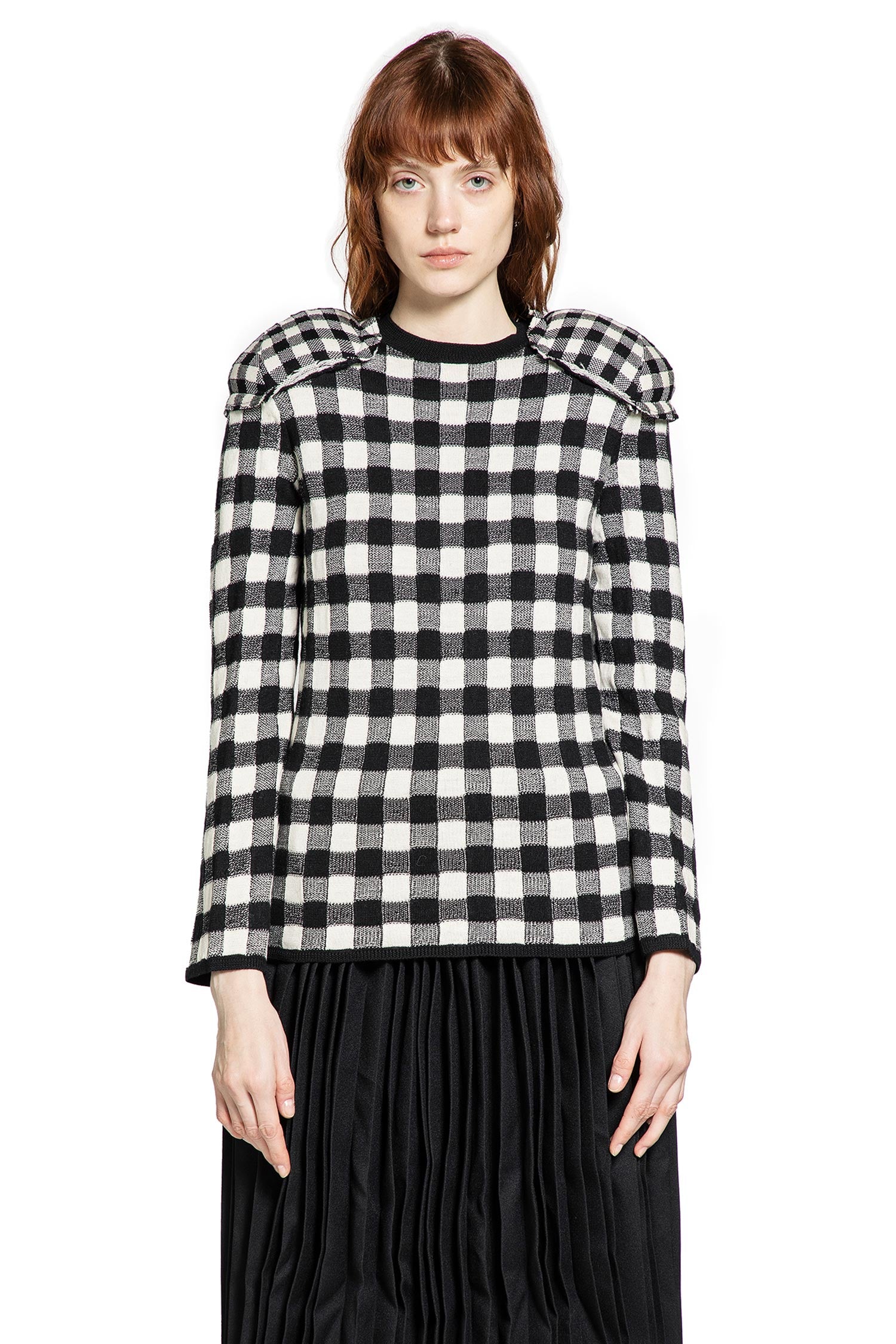 Check Wool Sweater