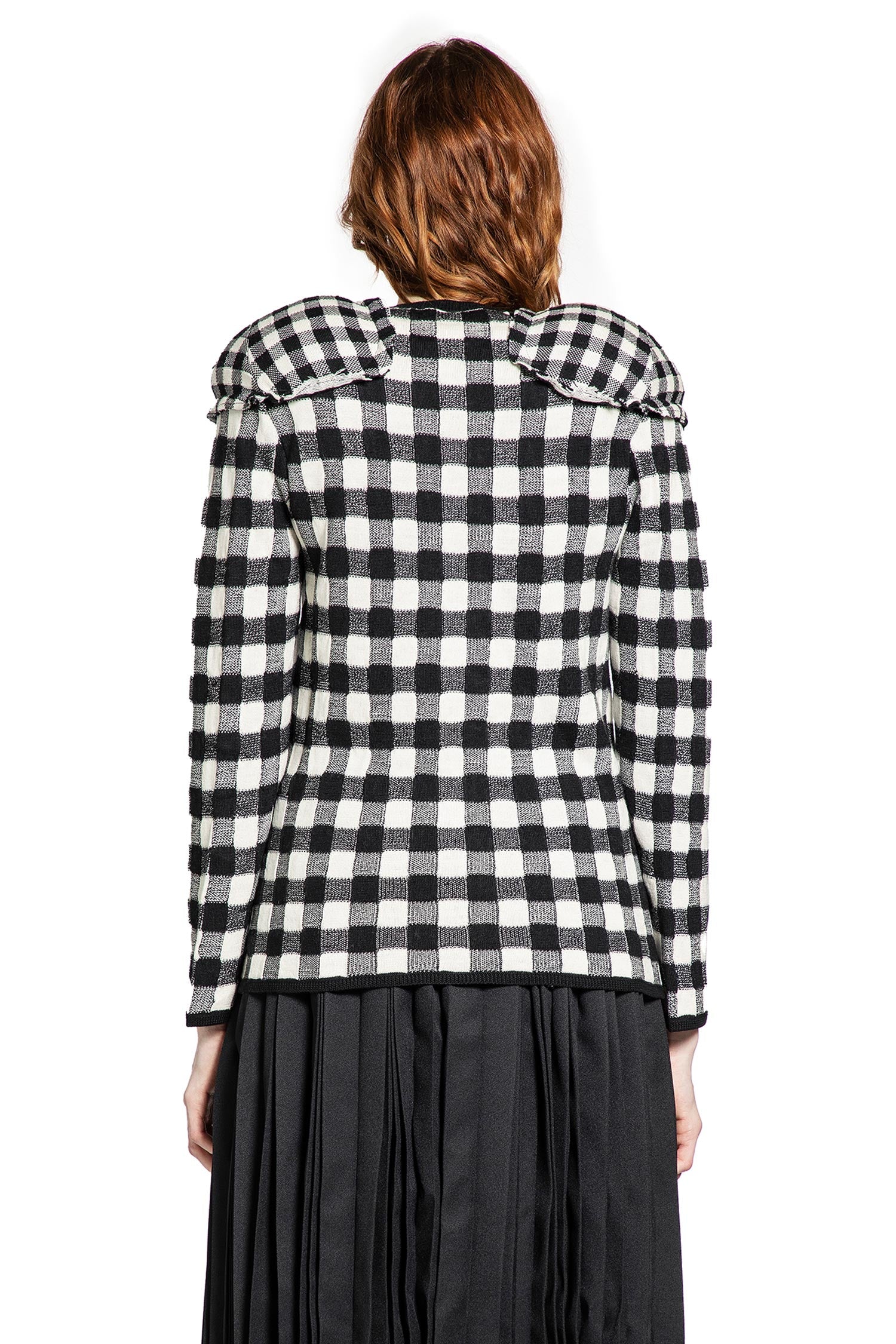 Check Wool Sweater