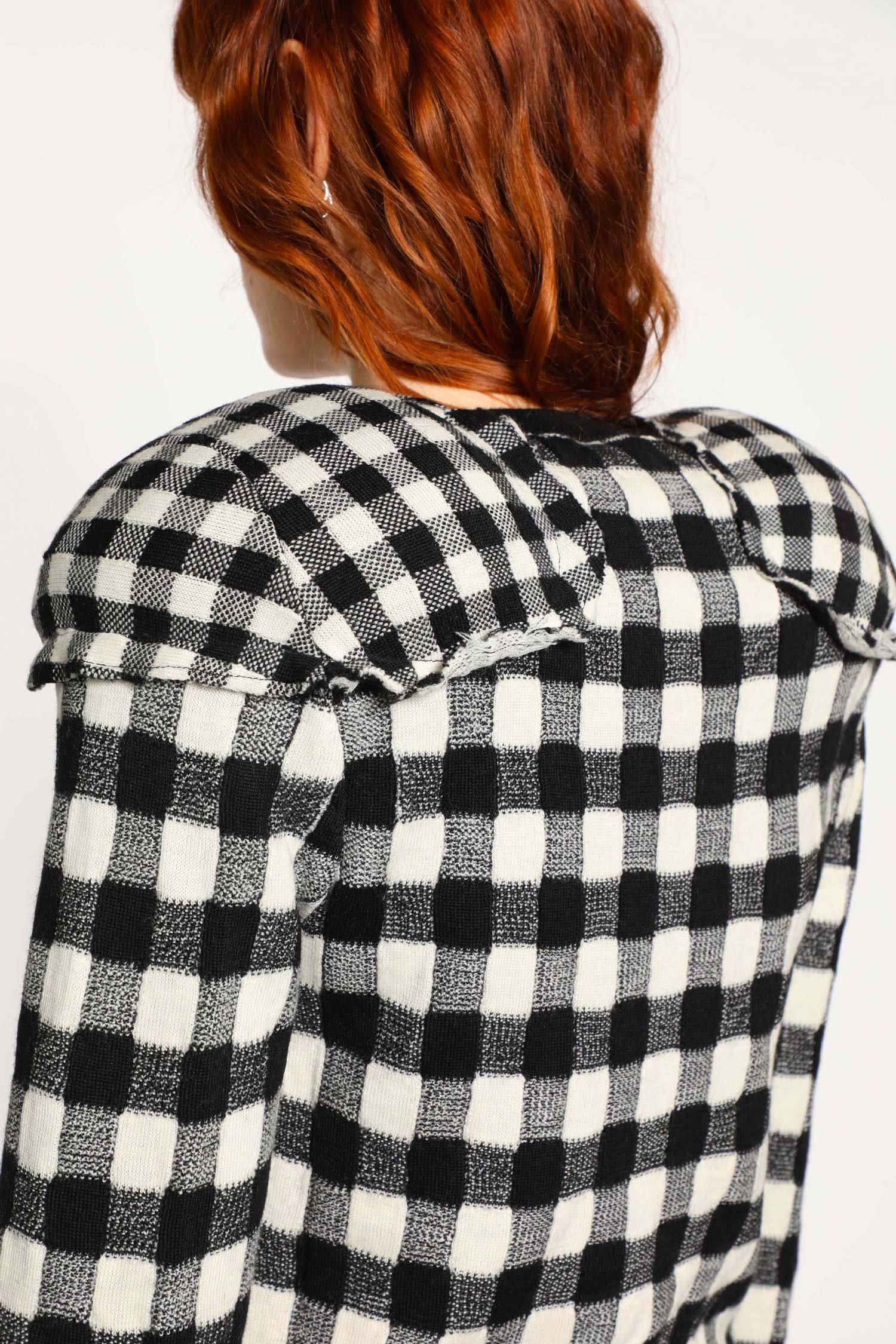 Check Wool Sweater