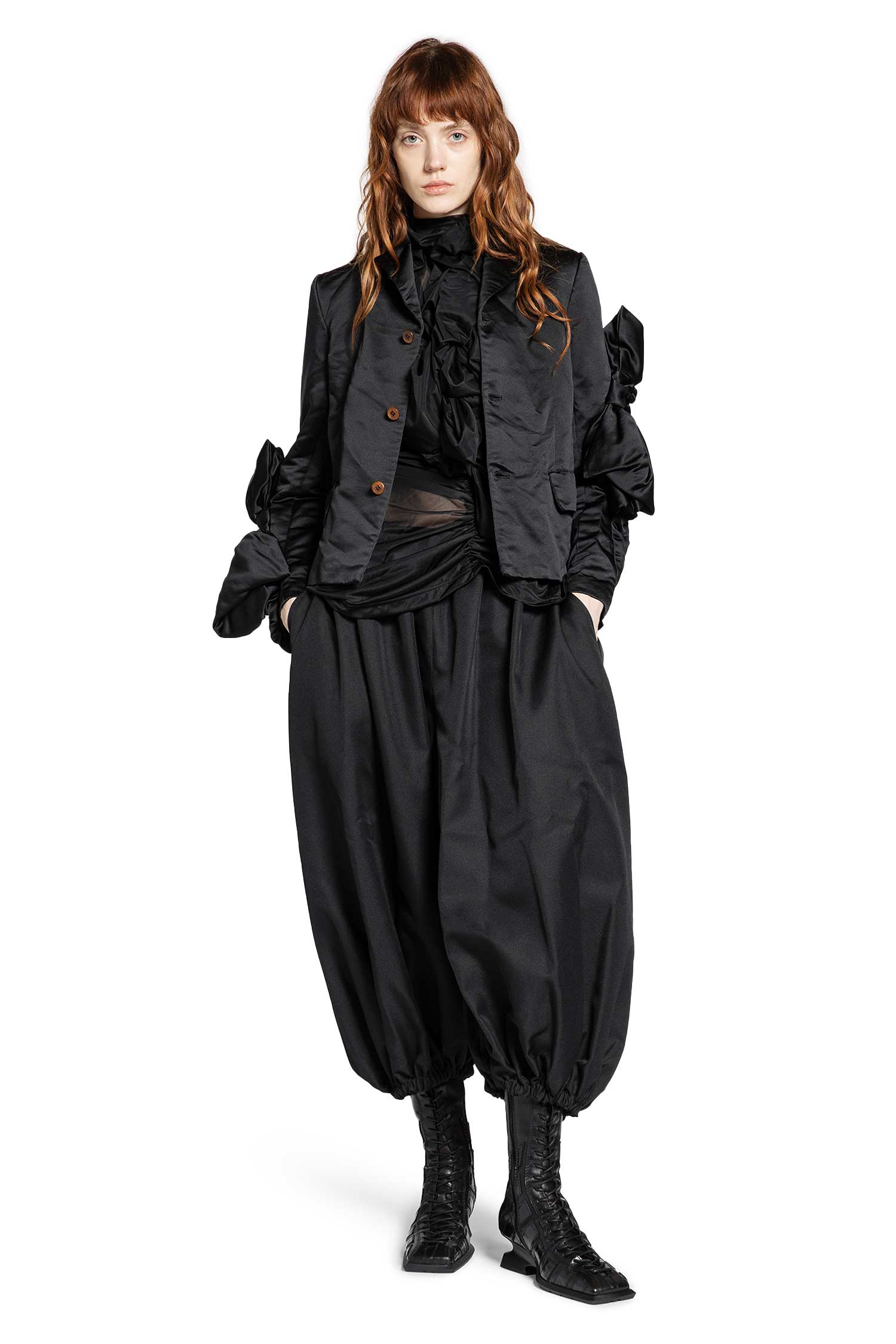 Nylon Twill Balloon Pants