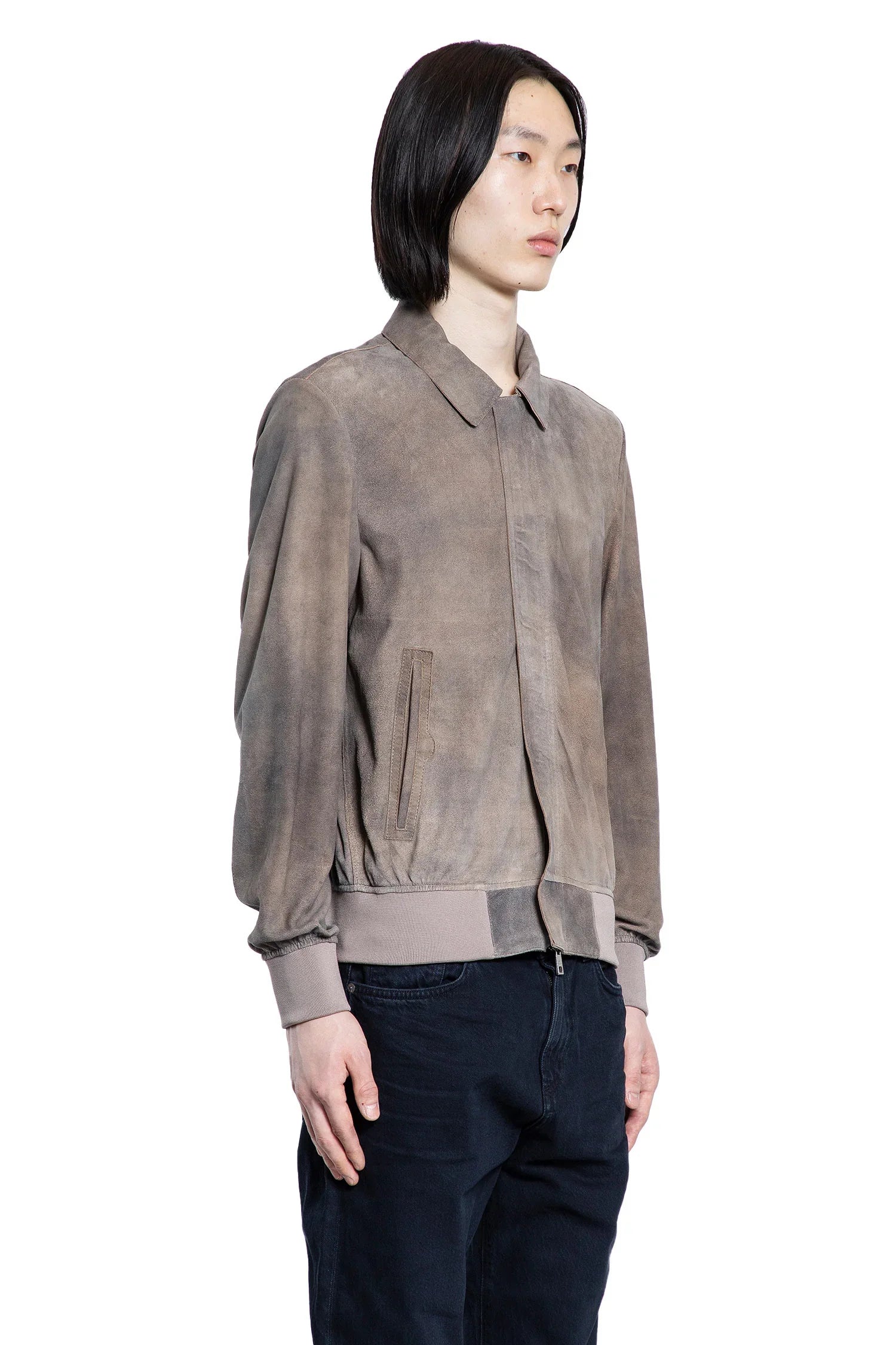 Overdyed Suede Jacket - Antonioli.eu