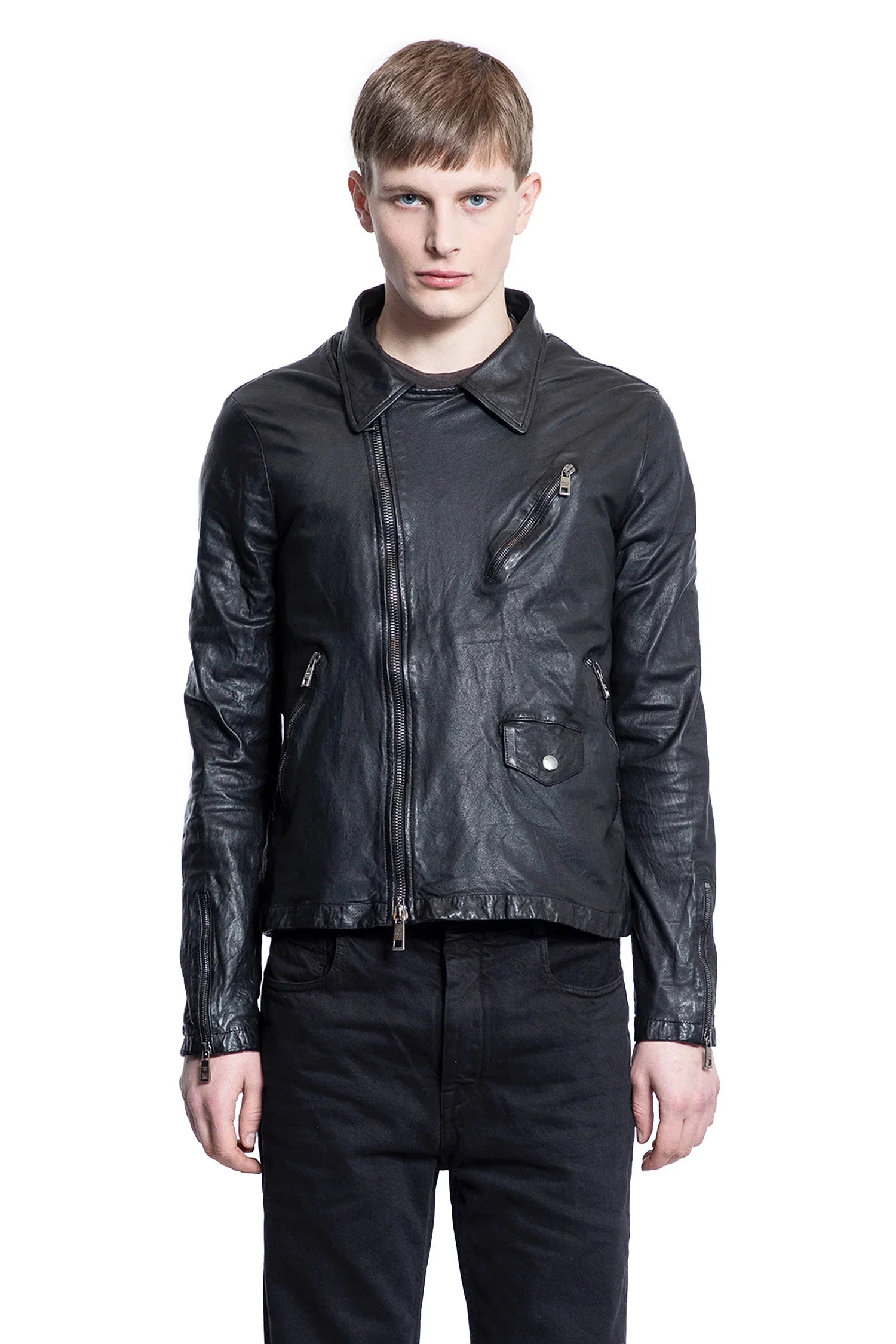Vegetan Lambskin Biker Jacket - Antonioli.eu