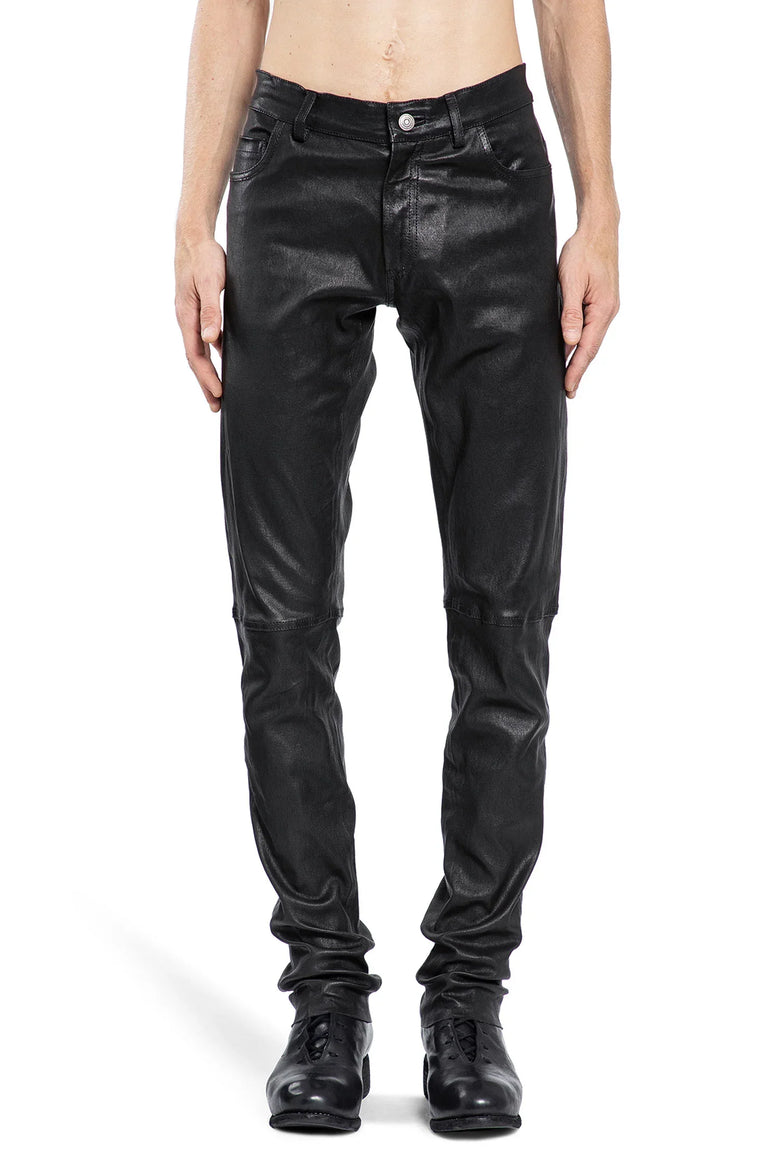 Coated Lambskin 5 Pocket Pants - Antonioli.eu