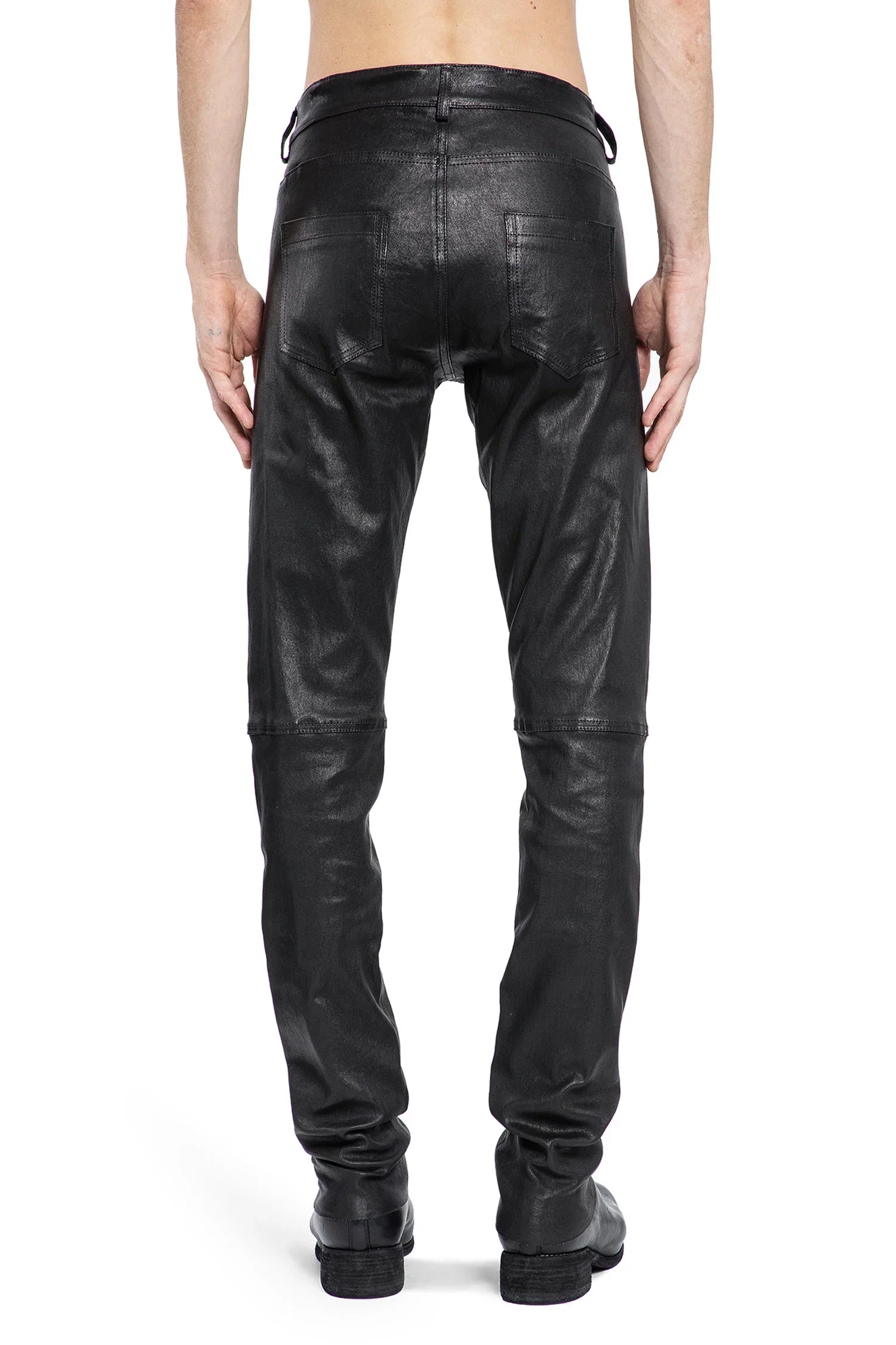 Coated Lambskin 5 Pocket Pants - Antonioli.eu