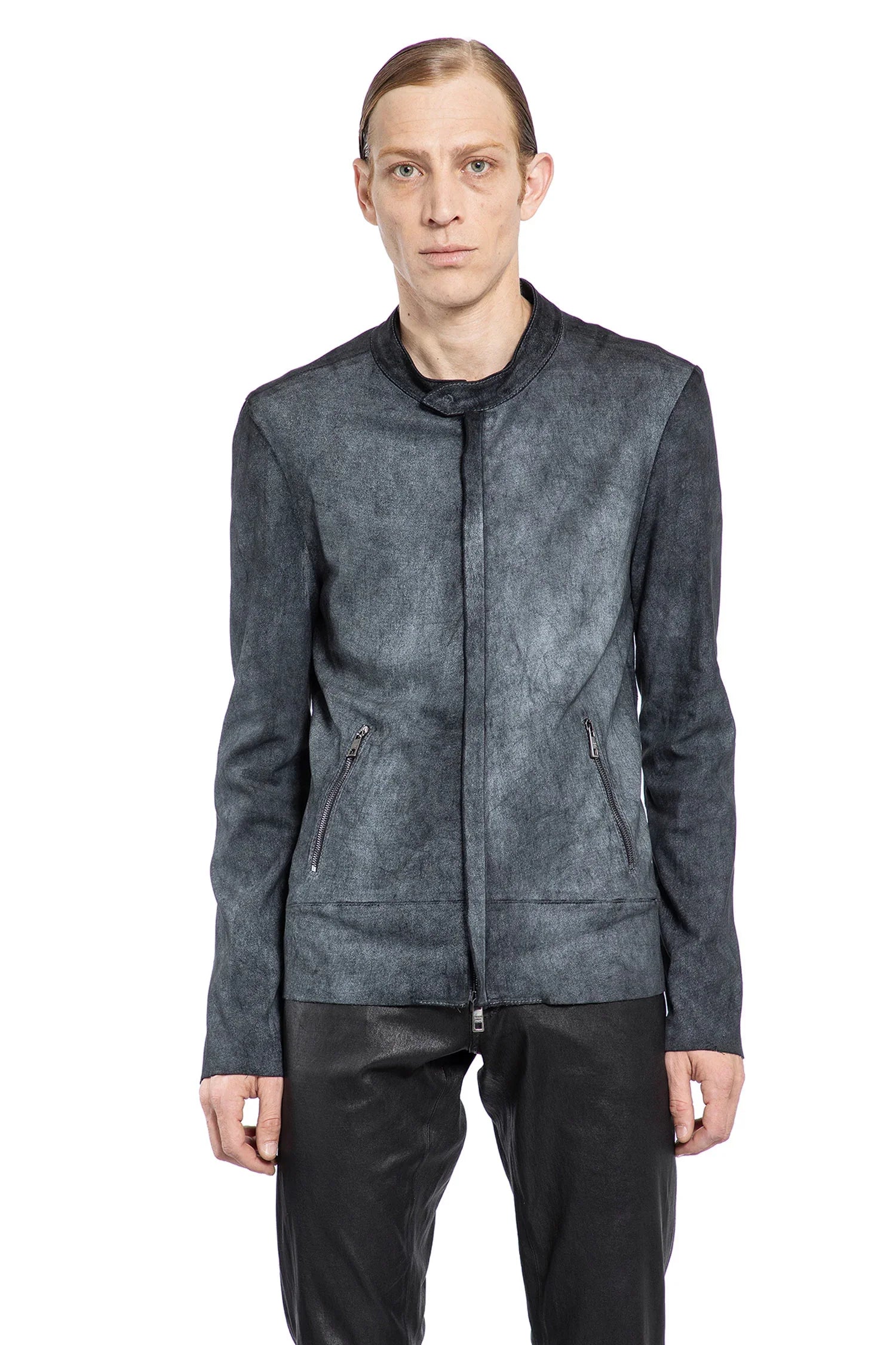 Coated Stretch Lambskin Biker Jacket - Antonioli.eu