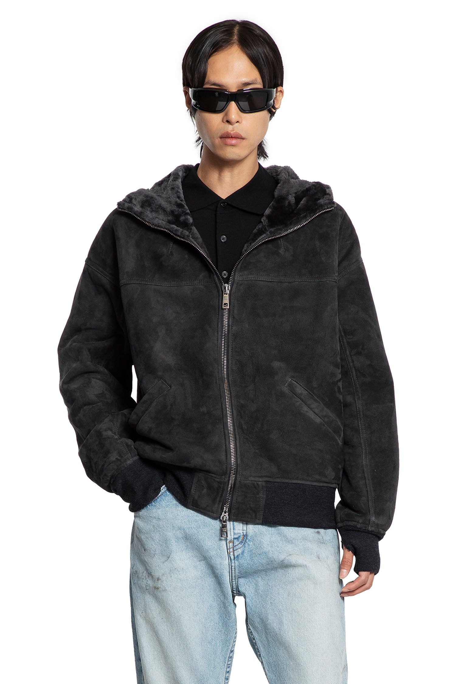 Velour Sheepskin Hooded Jacket – Antonioli.eu