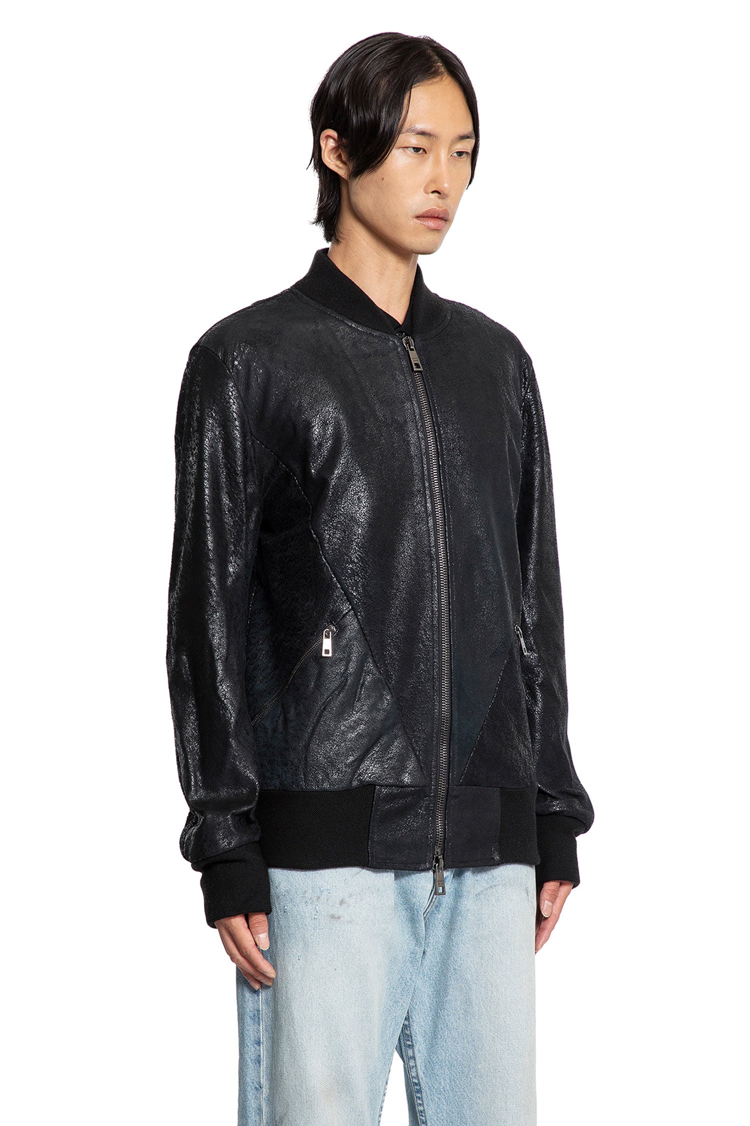 Waxed Lambskin Bomber - Antonioli.eu
