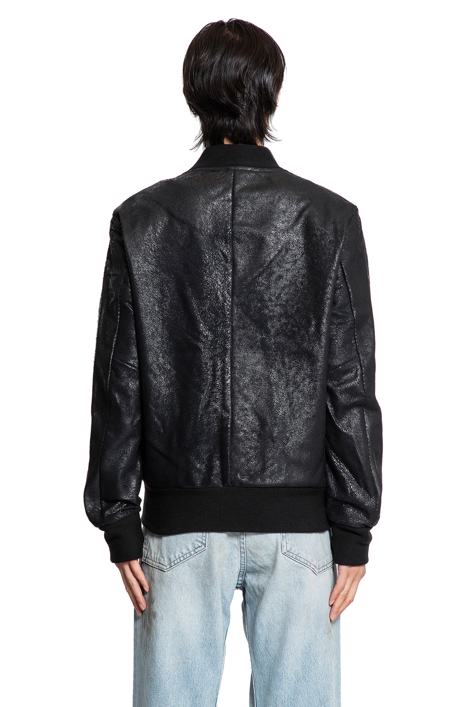 Waxed Lambskin Bomber - Antonioli.eu