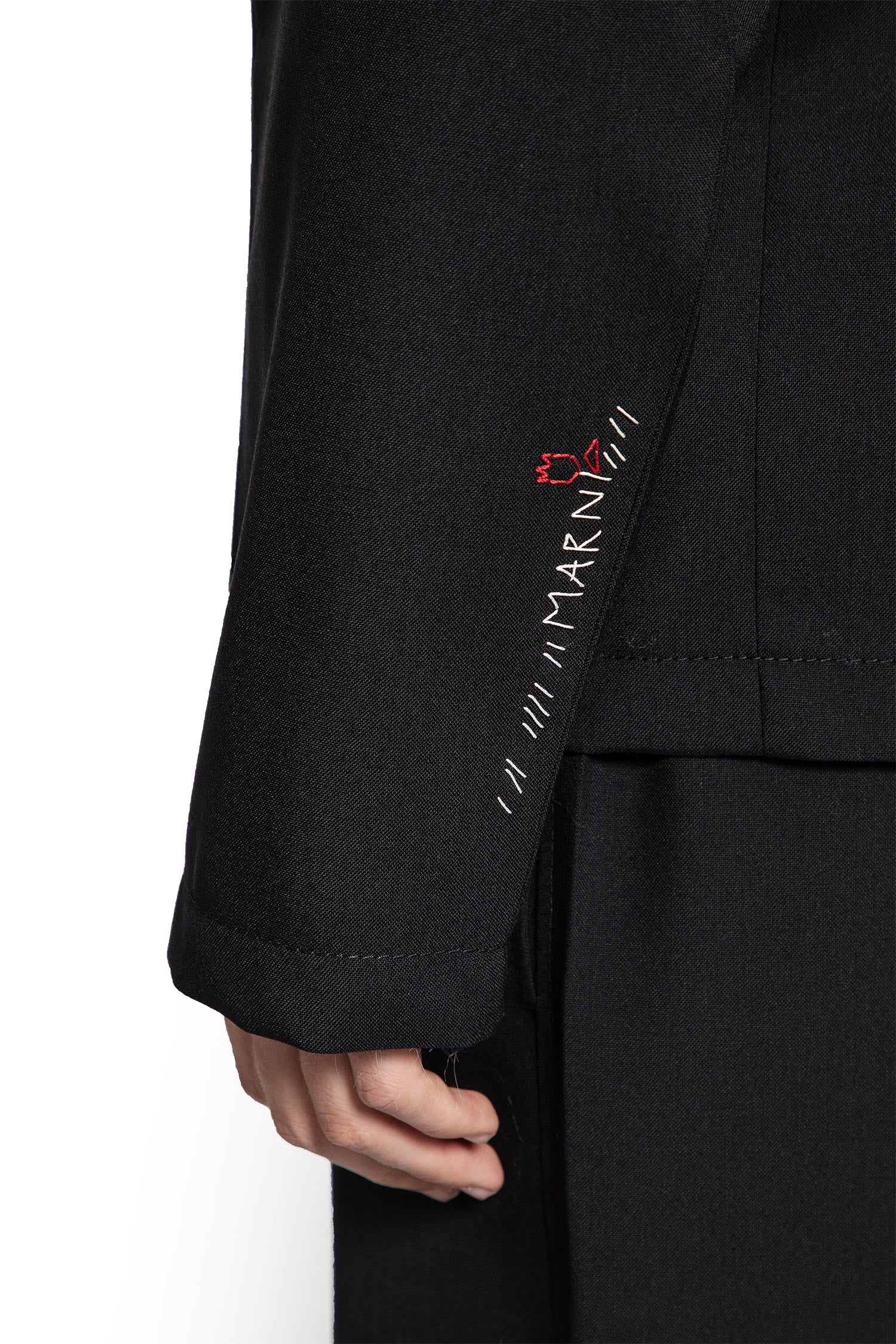Wool Jacket with Corduroy Collar