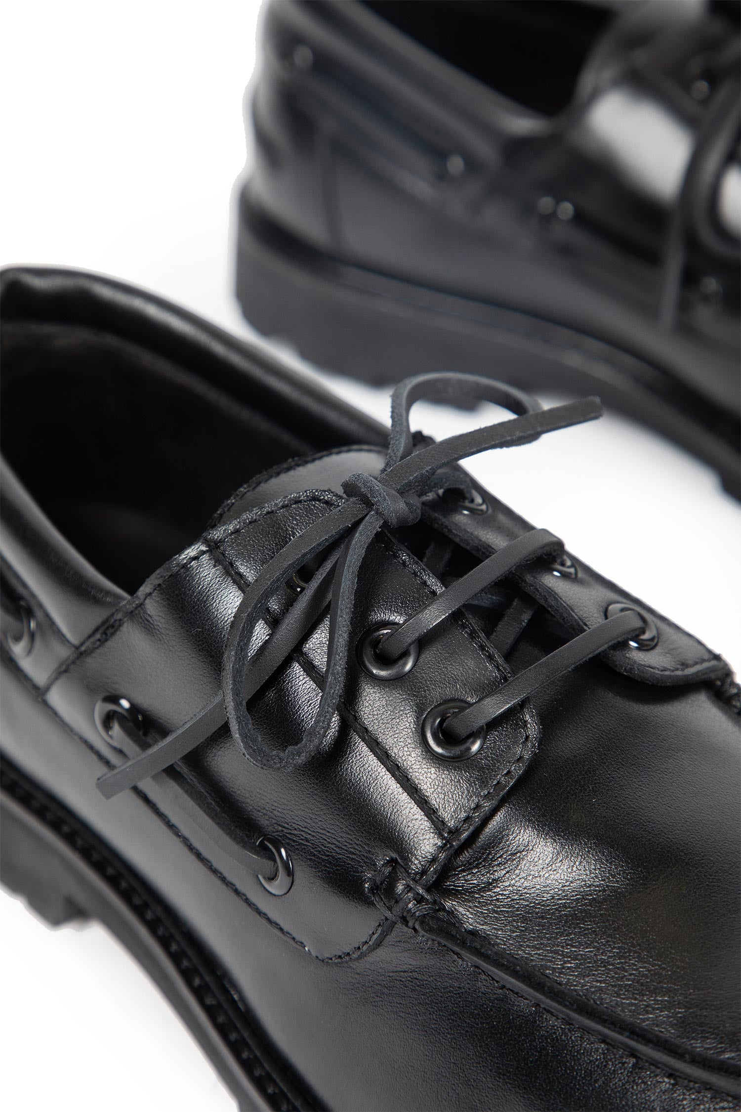 STUDIO NICHOLSON MAN BLACK LACE-UPS