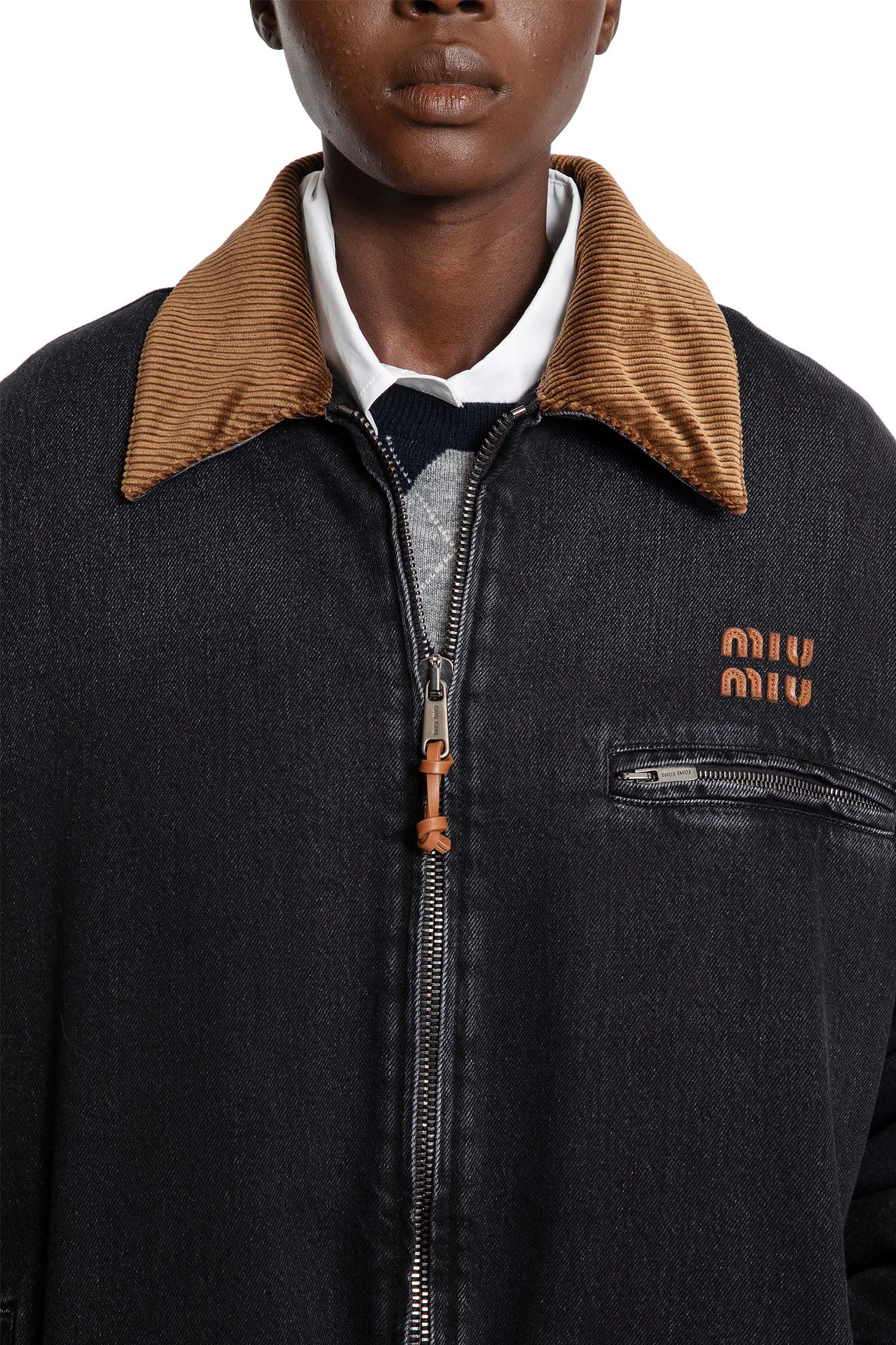Denim and Corduroy Blouson Jacket - Antonioli.eu