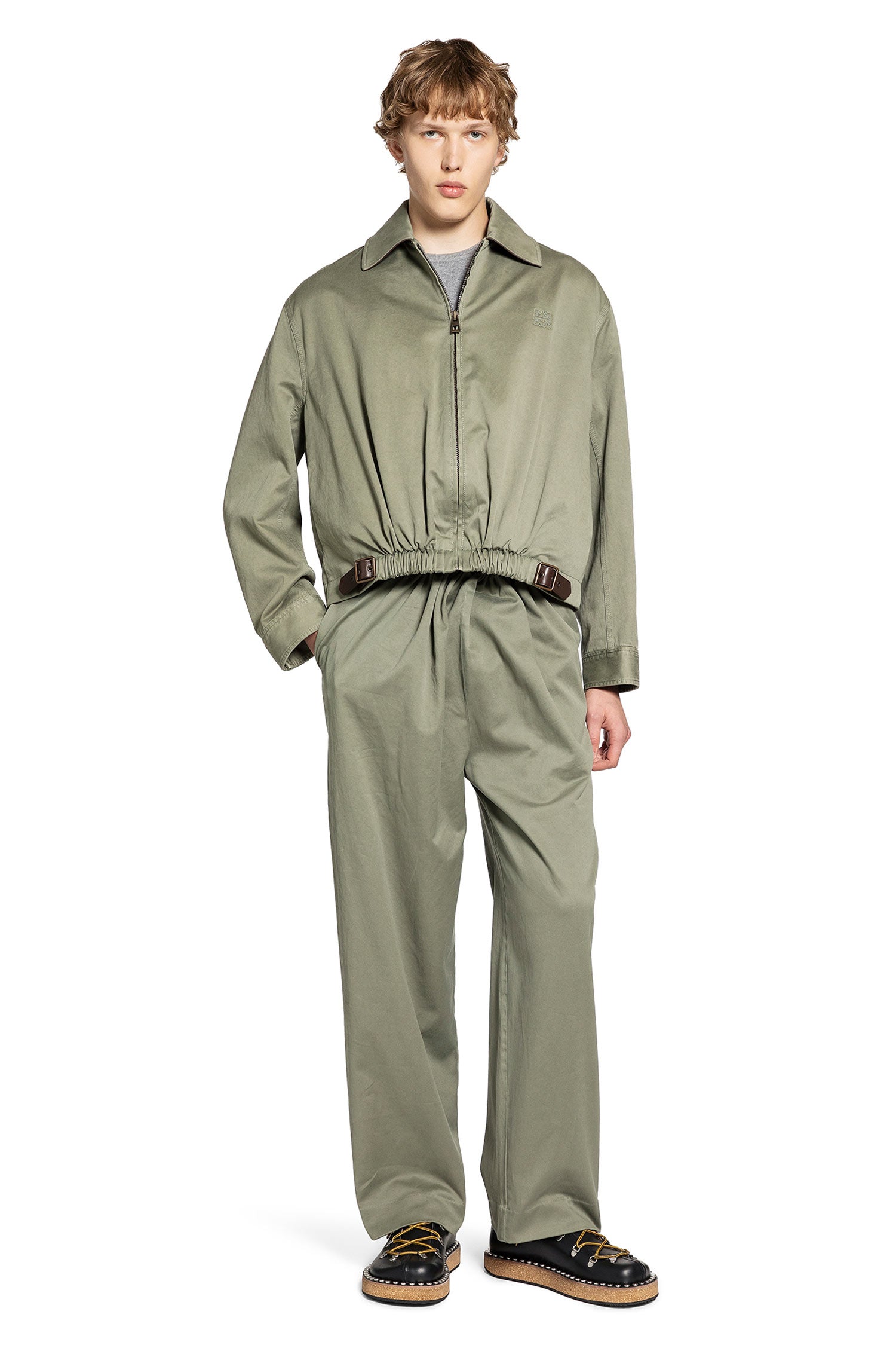 LOEWE MAN GREEN JACKETS