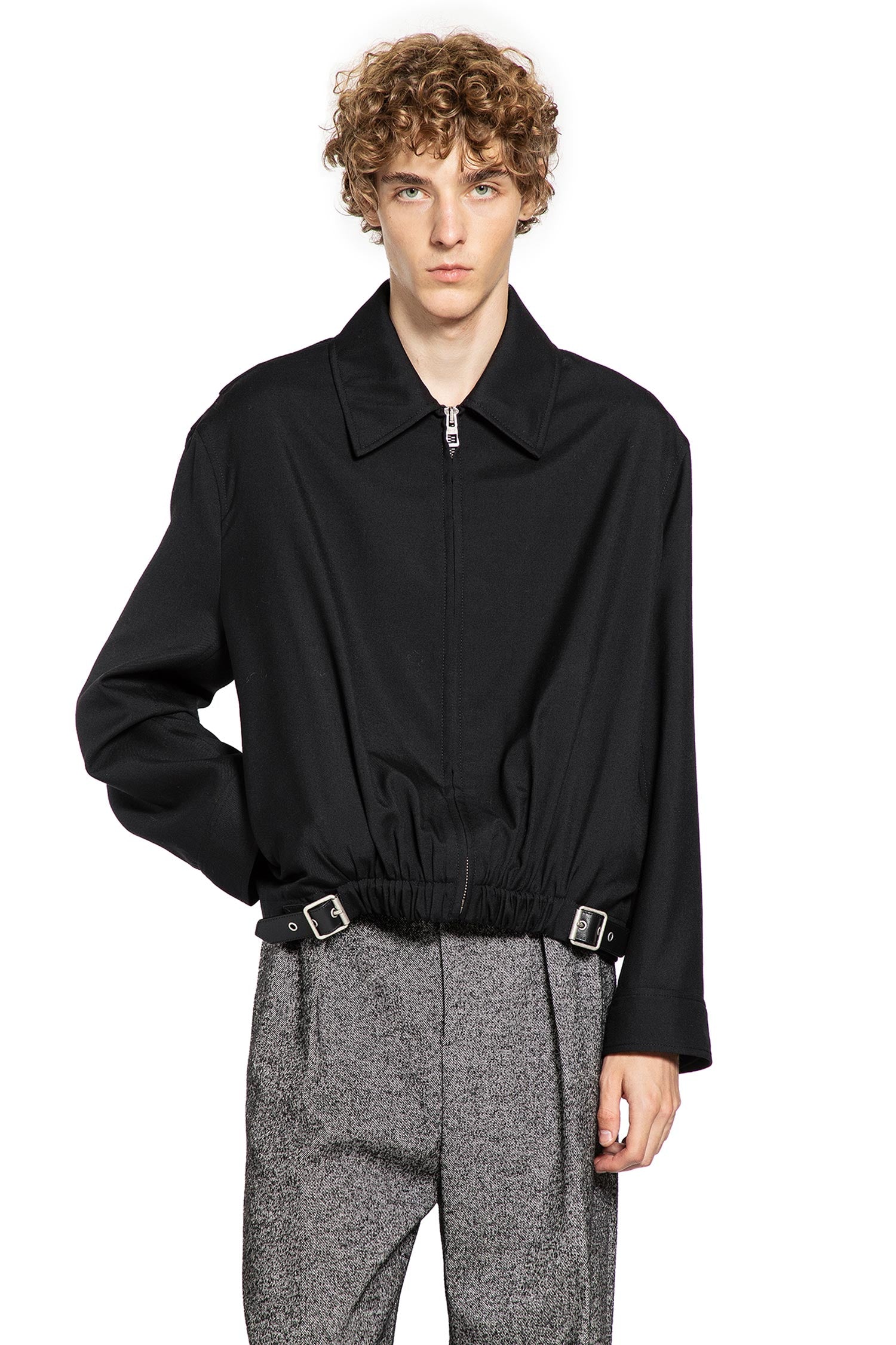 Belted Utility Jacket In Wool - Antonioli.eu