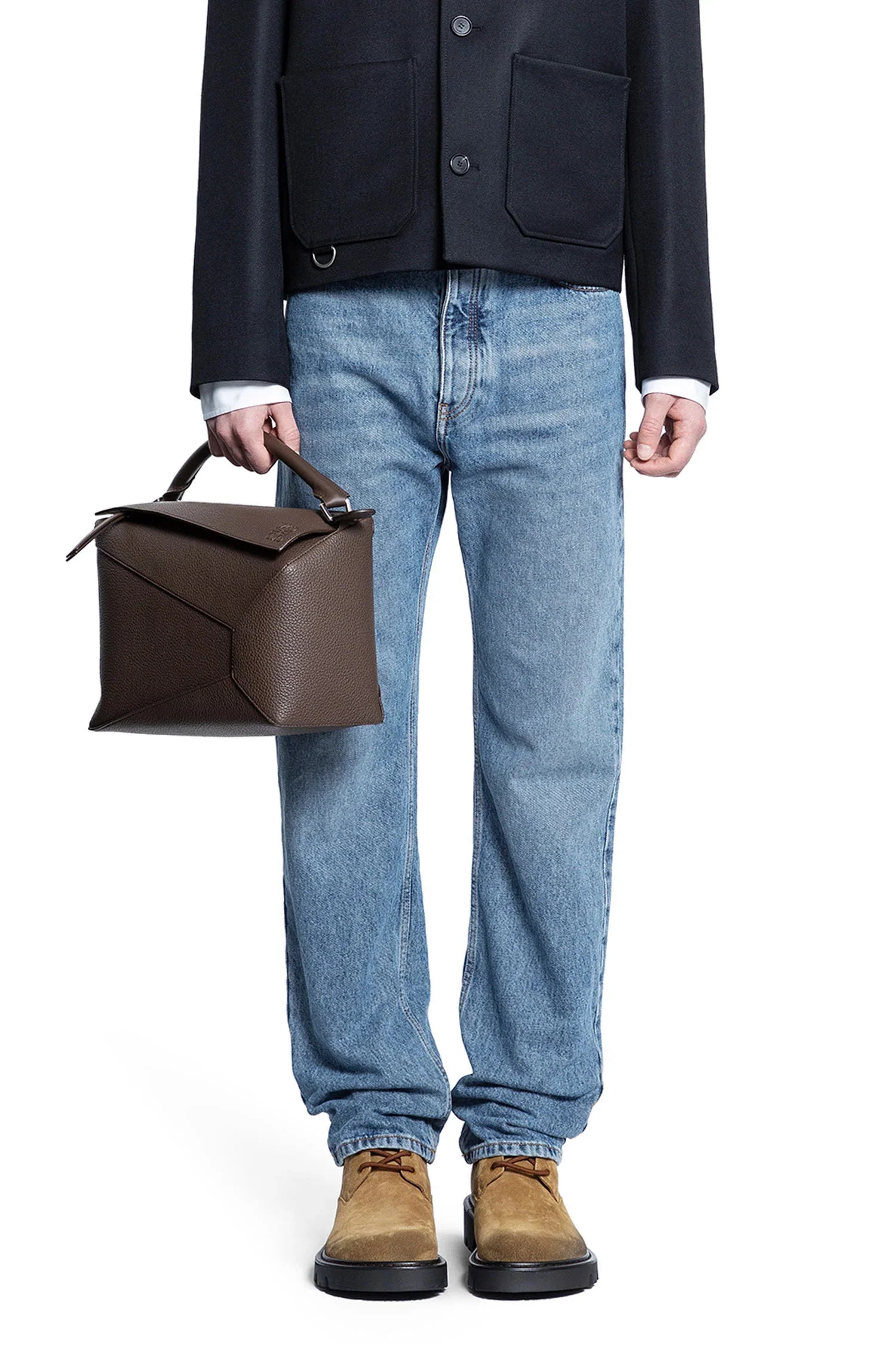 Straight leg jeans in denim - Antonioli.eu