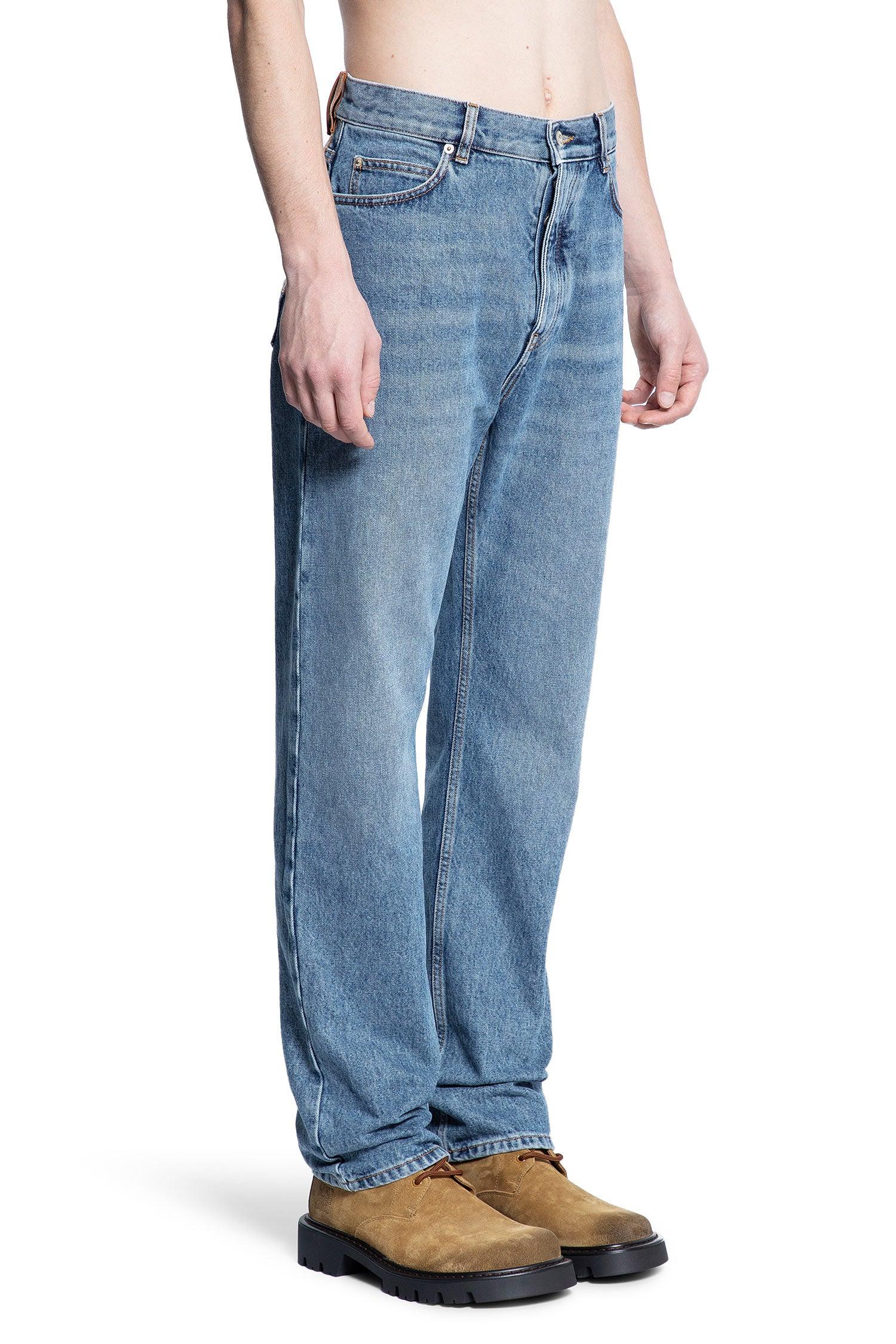 Straight leg jeans in denim - Antonioli.eu
