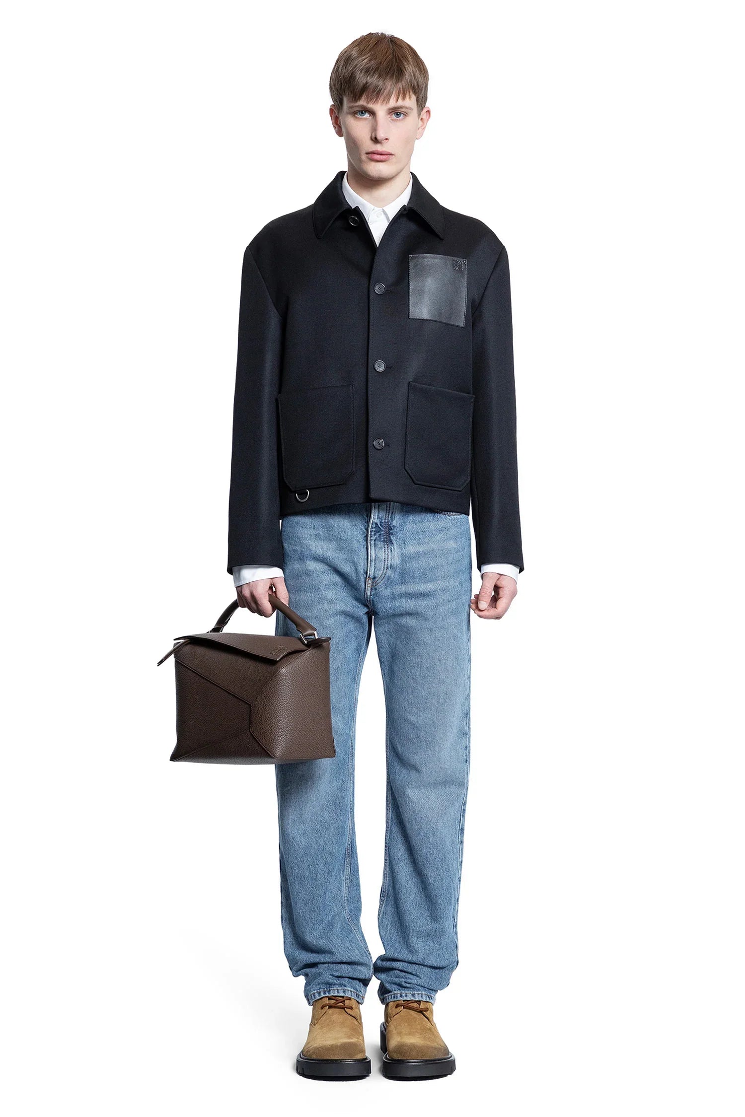 Straight leg jeans in denim - Antonioli.eu