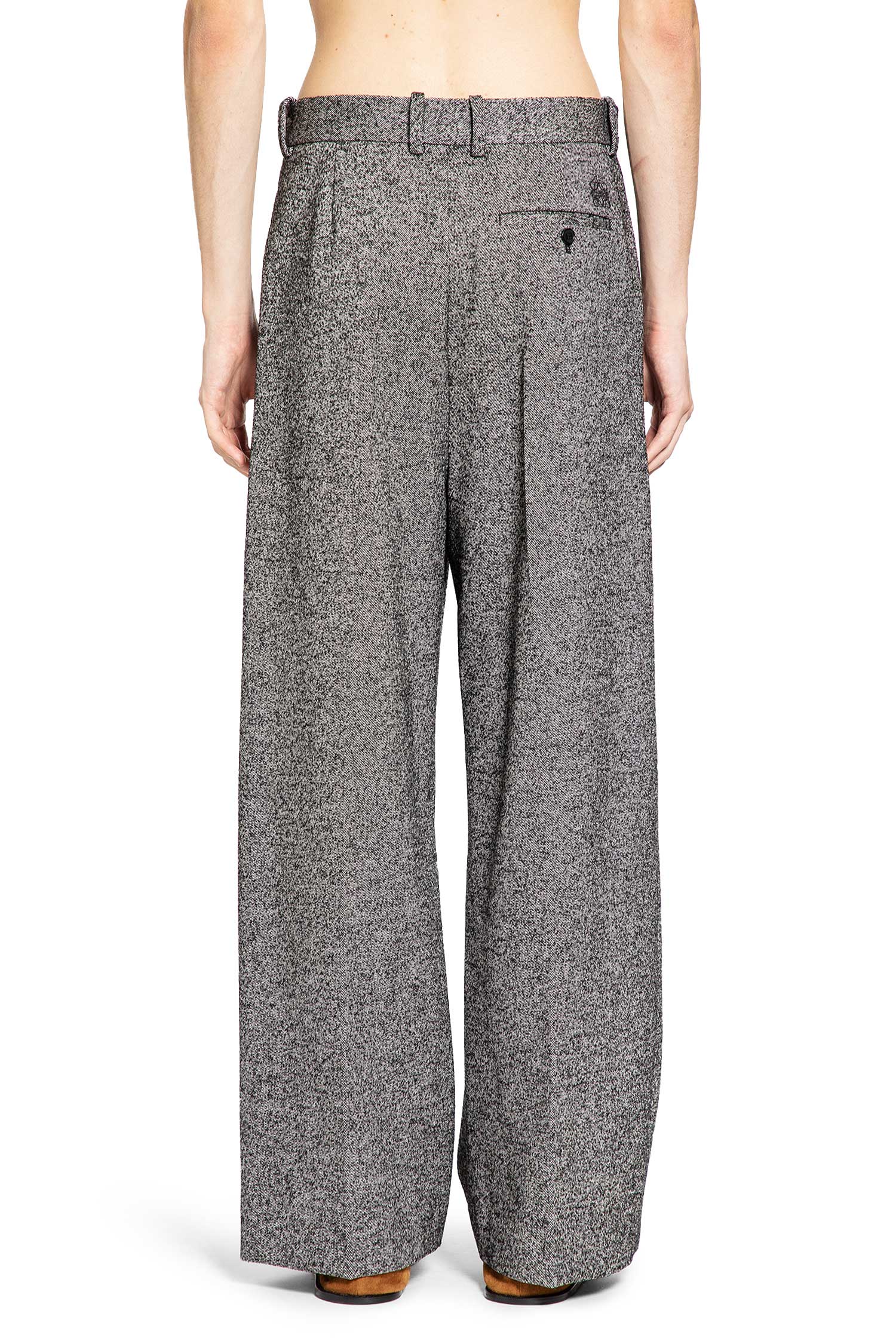 Wide Leg Twill Trousers - Antonioli.eu