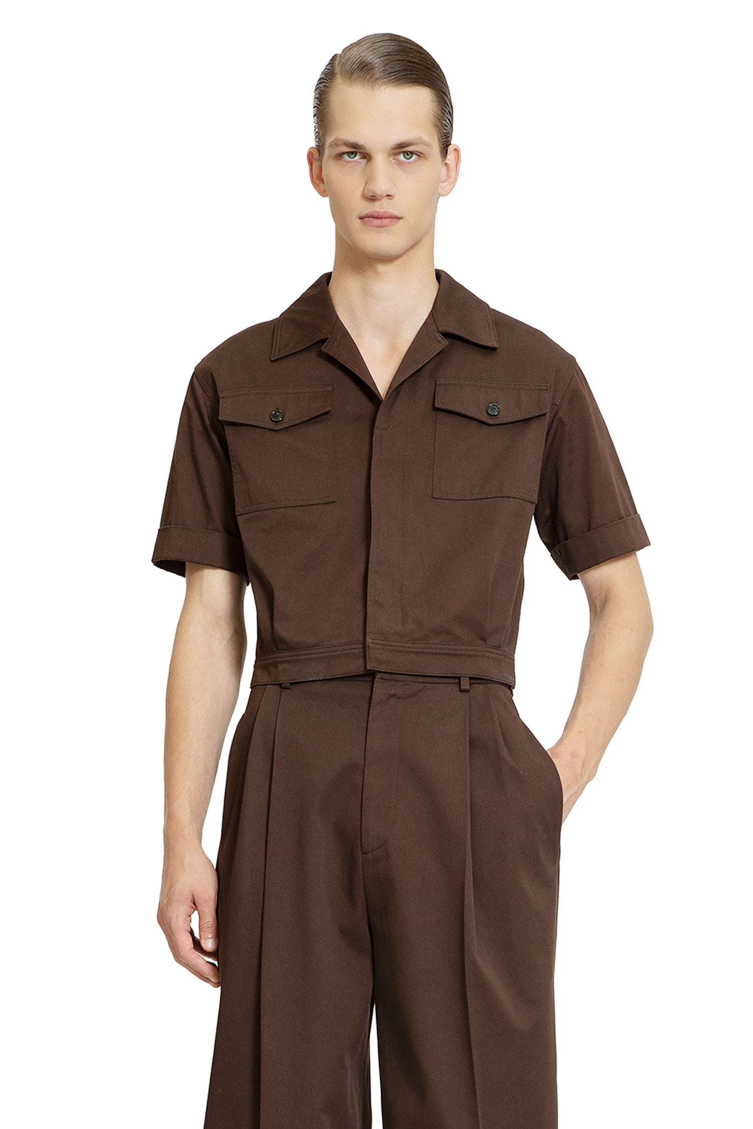 LOEWE MAN BROWN SHIRTS - Antonioli.eu