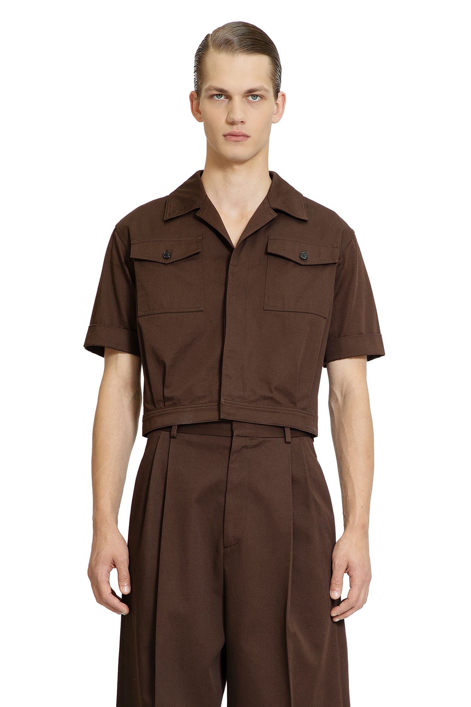 LOEWE MAN BROWN SHIRTS - Antonioli.eu