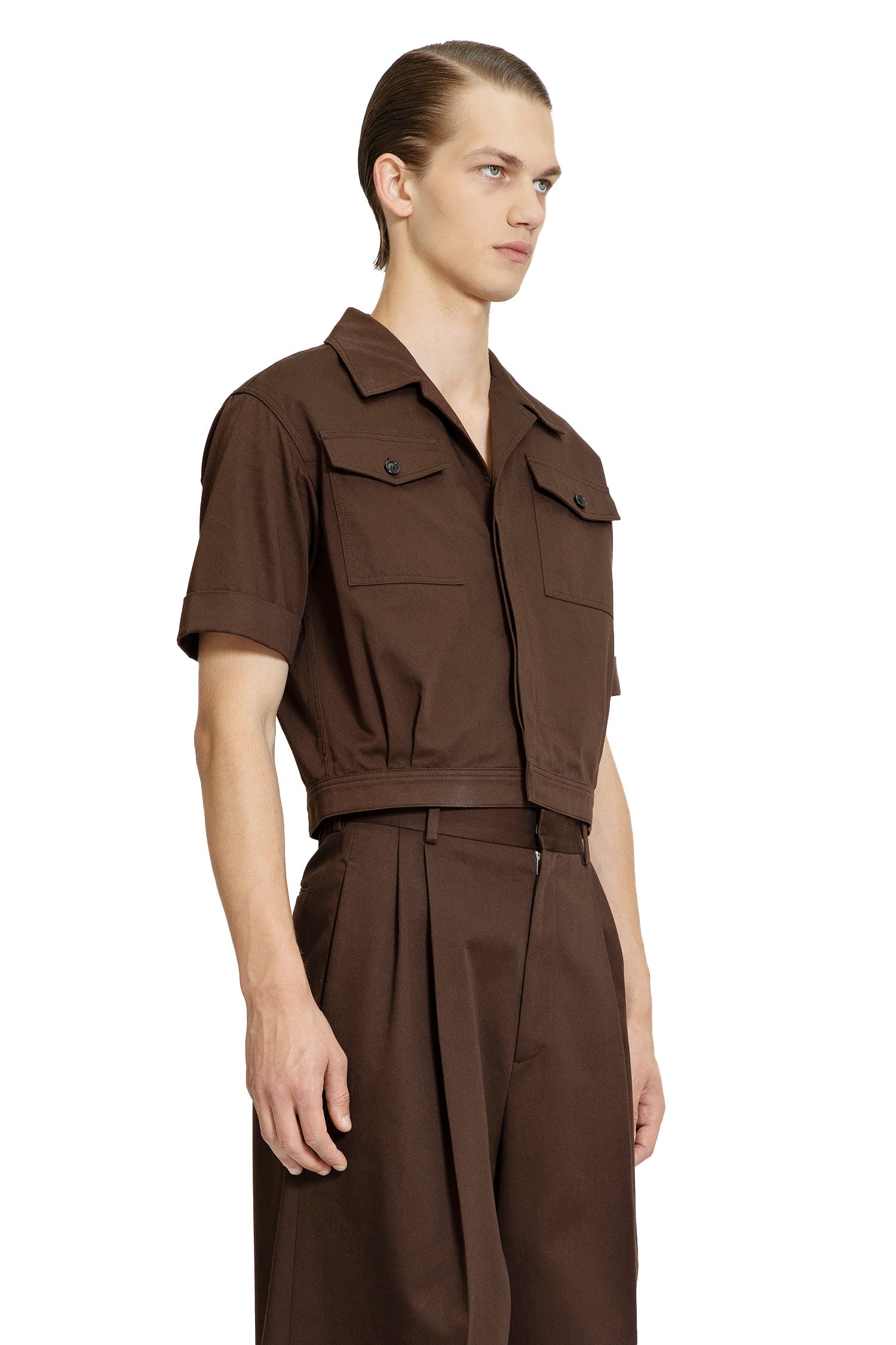 LOEWE MAN BROWN SHIRTS - Antonioli.eu