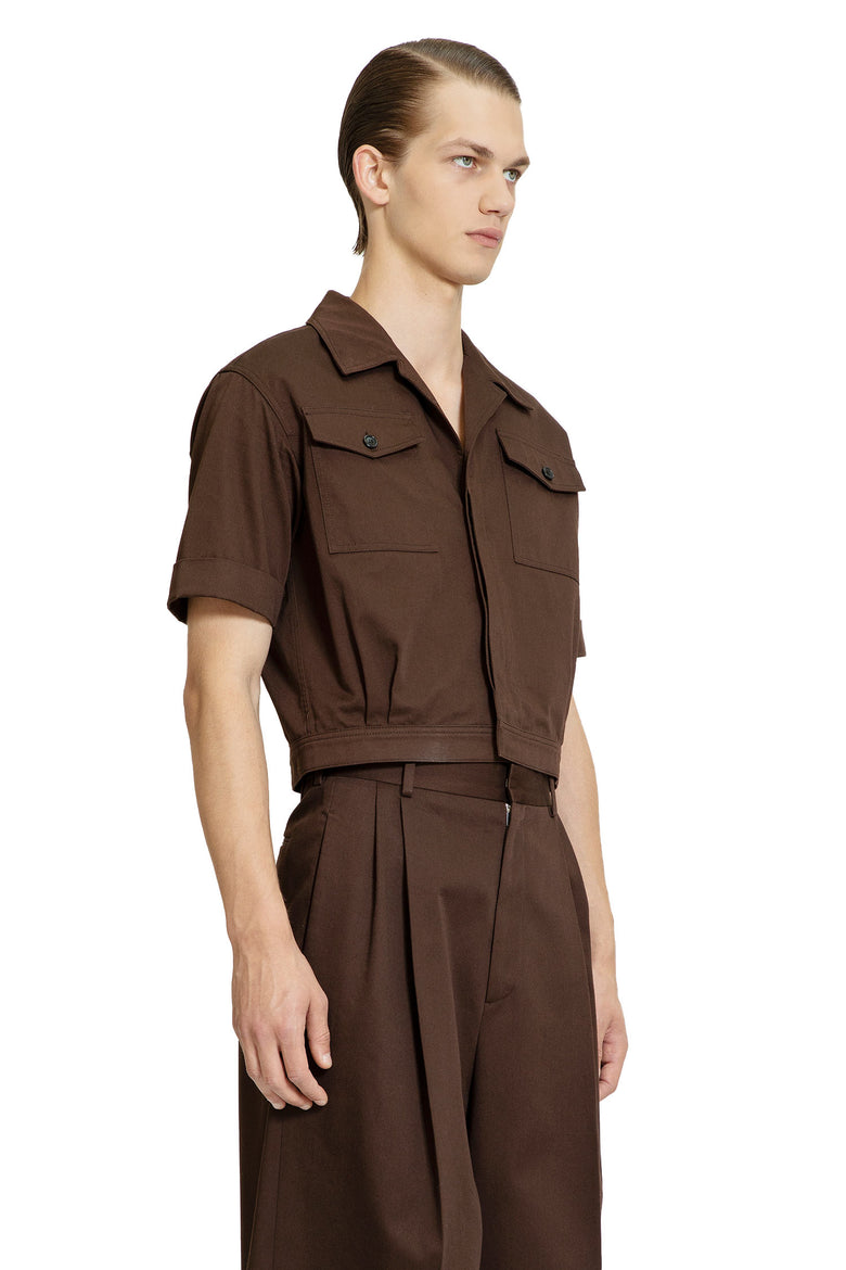 LOEWE MAN BROWN SHIRTS - Antonioli.eu