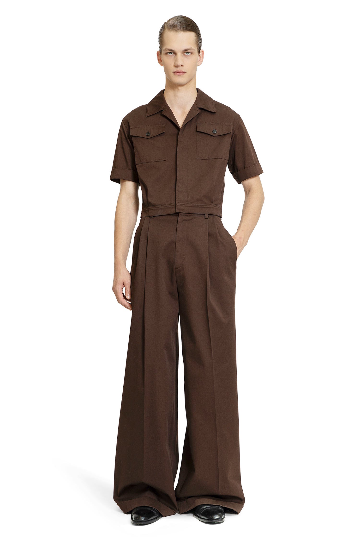 LOEWE MAN BROWN SHIRTS - Antonioli.eu