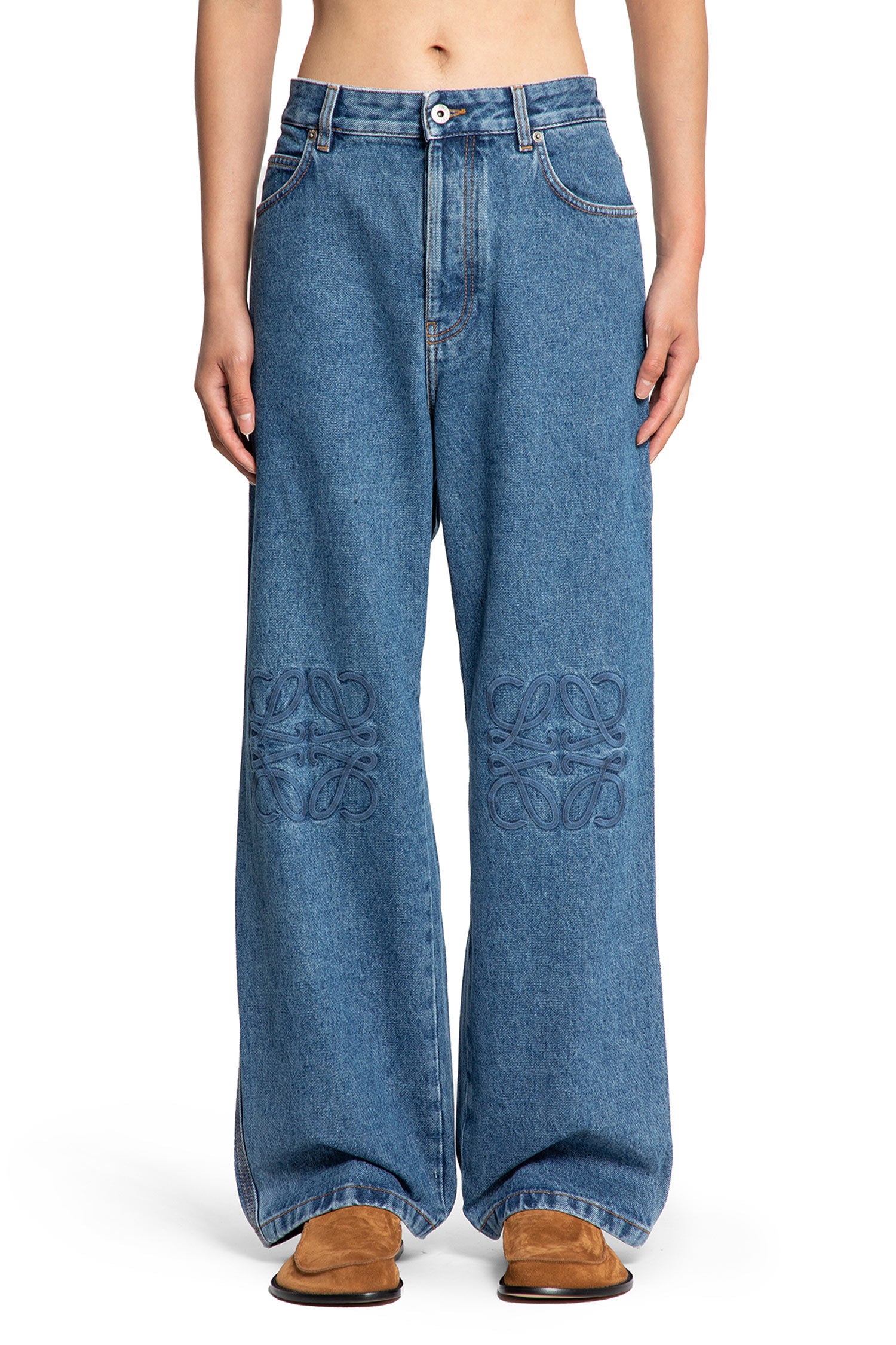 Anagram Baggy Jeans in Denim