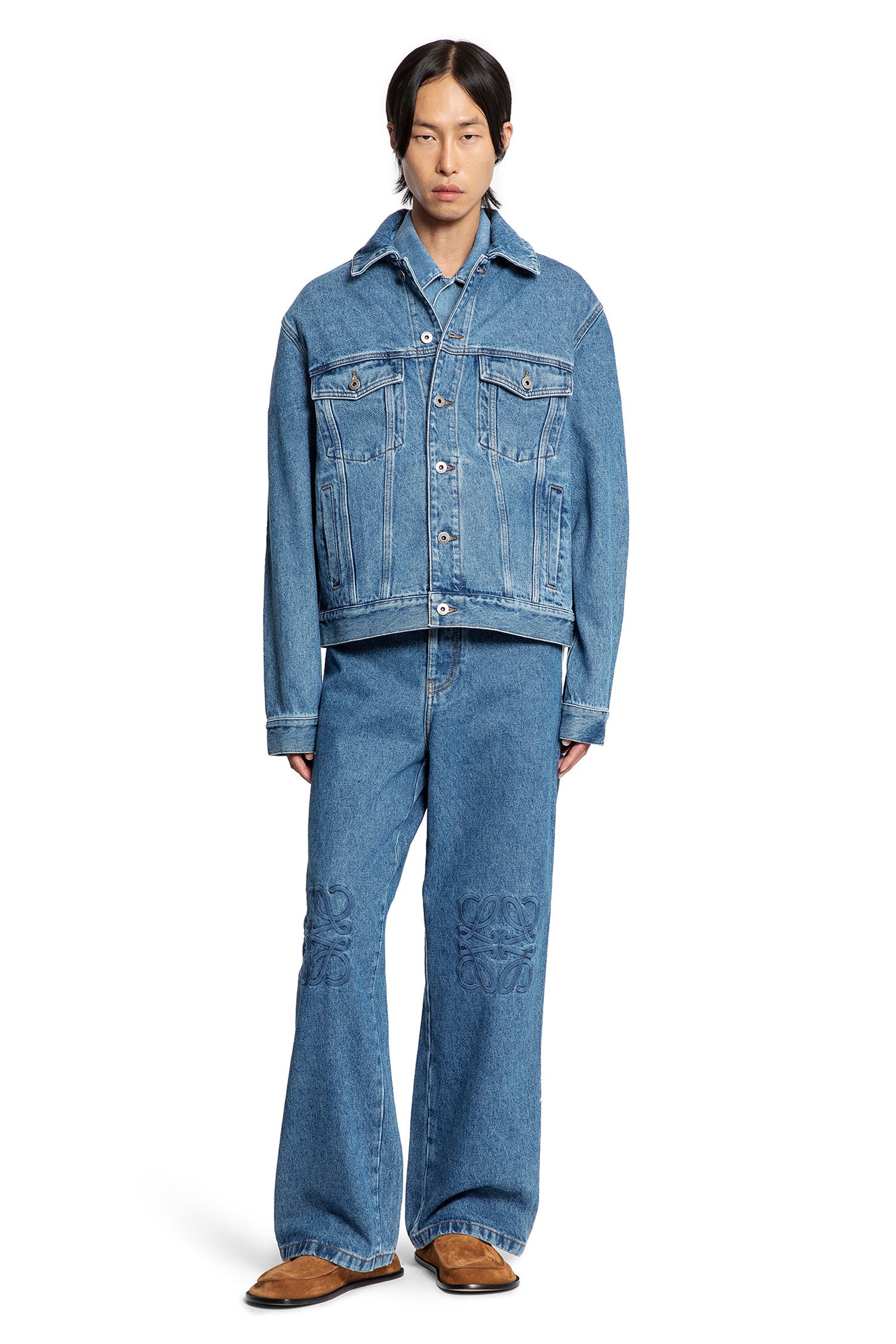 Anagram Baggy Jeans in Denim