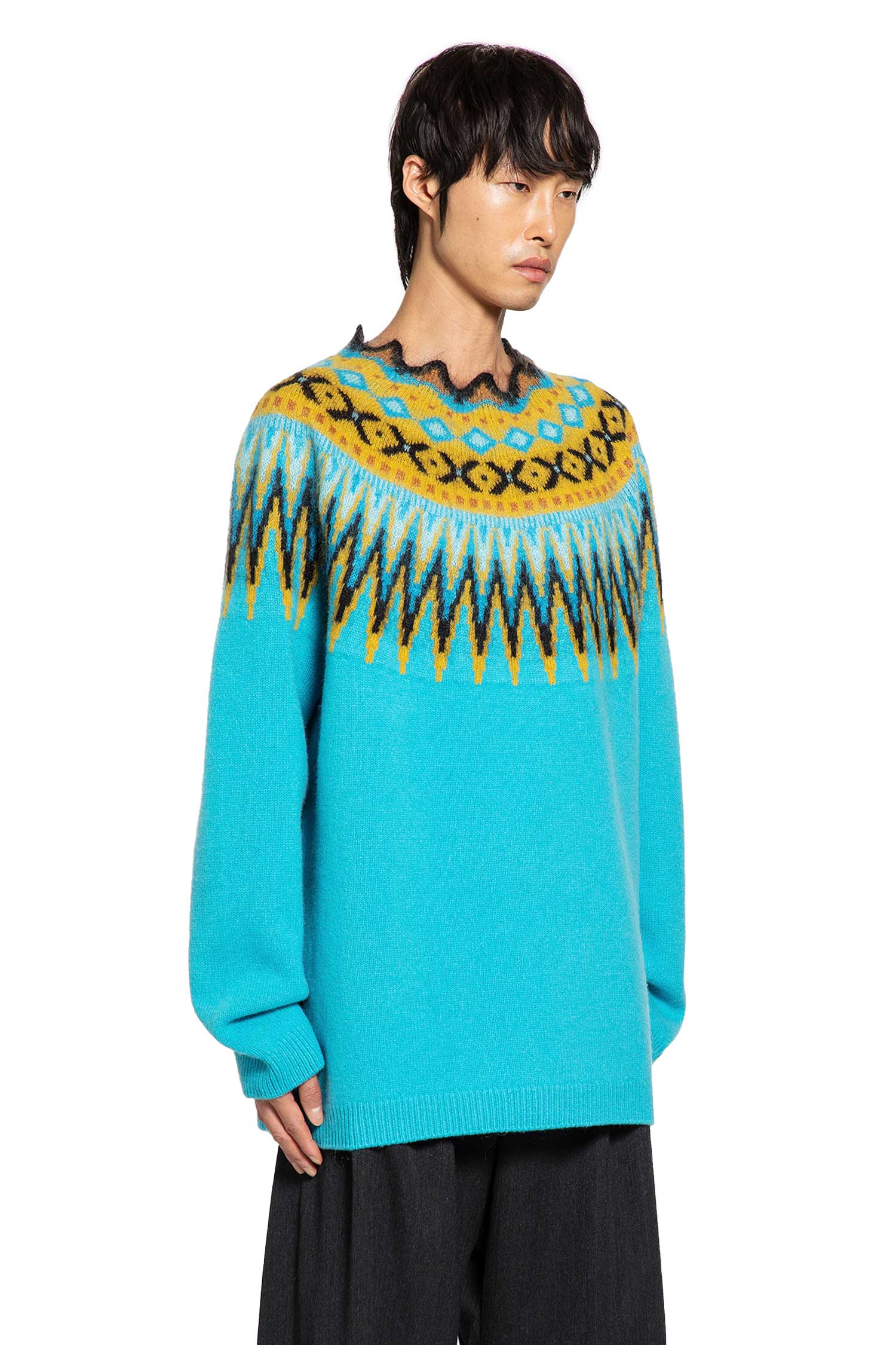Crewneck Sweater Wool Mohair Blend - Antonioli.eu
