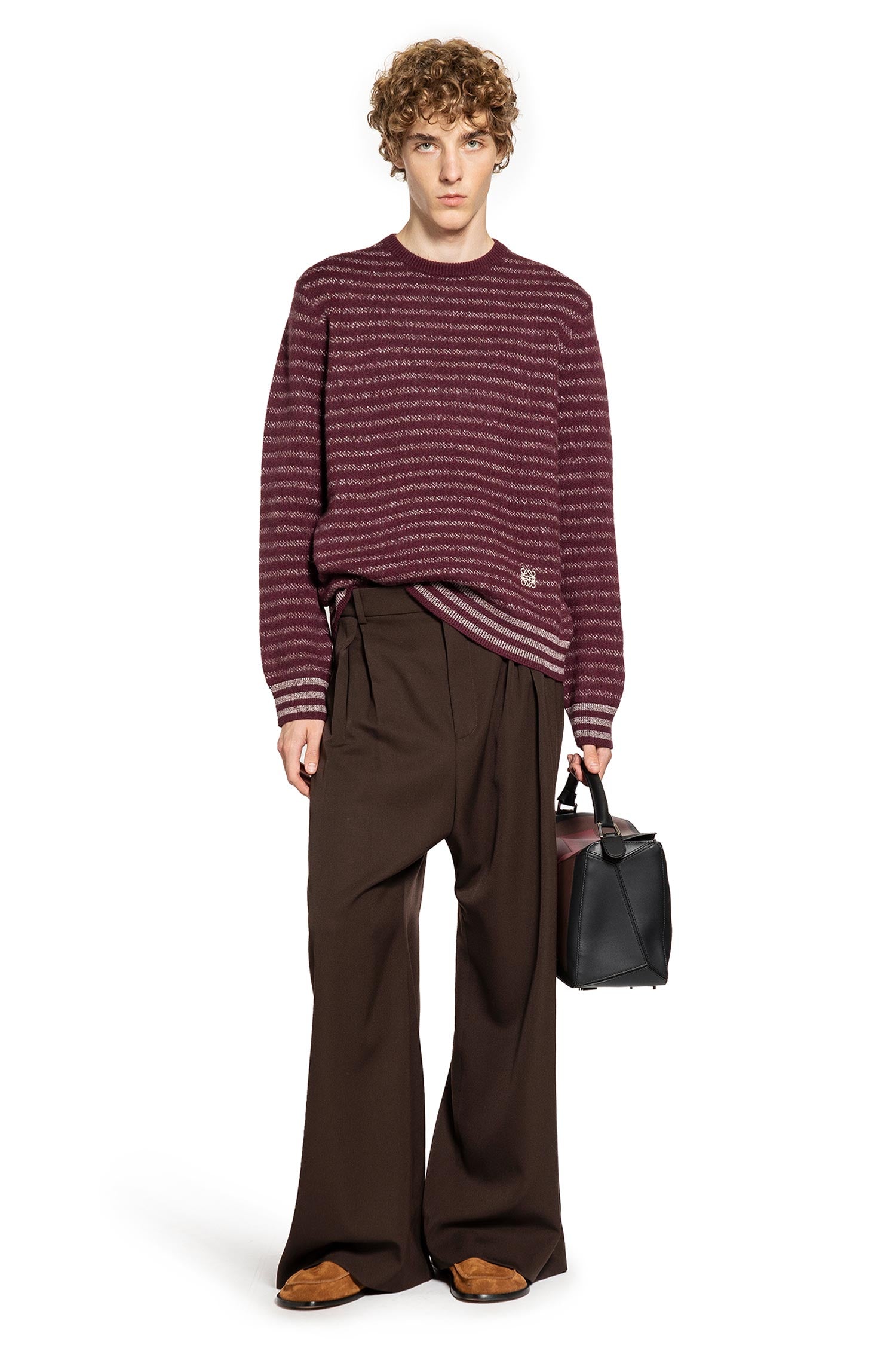 Wool Striped Crewneck Knitwear - Antonioli.eu