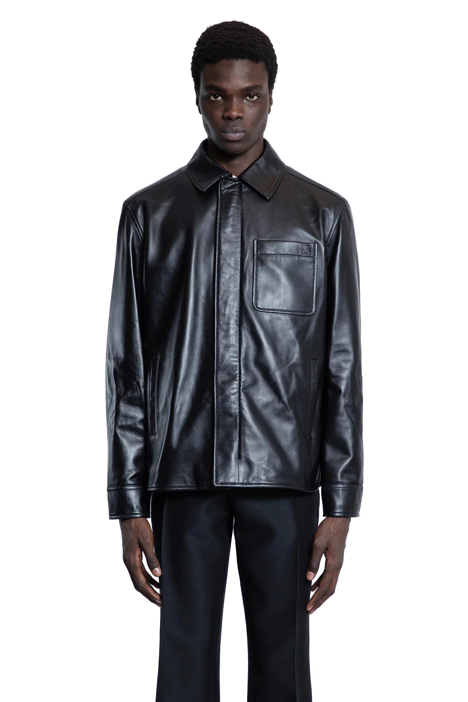 Overshirt in nappa lambskin - Antonioli.eu