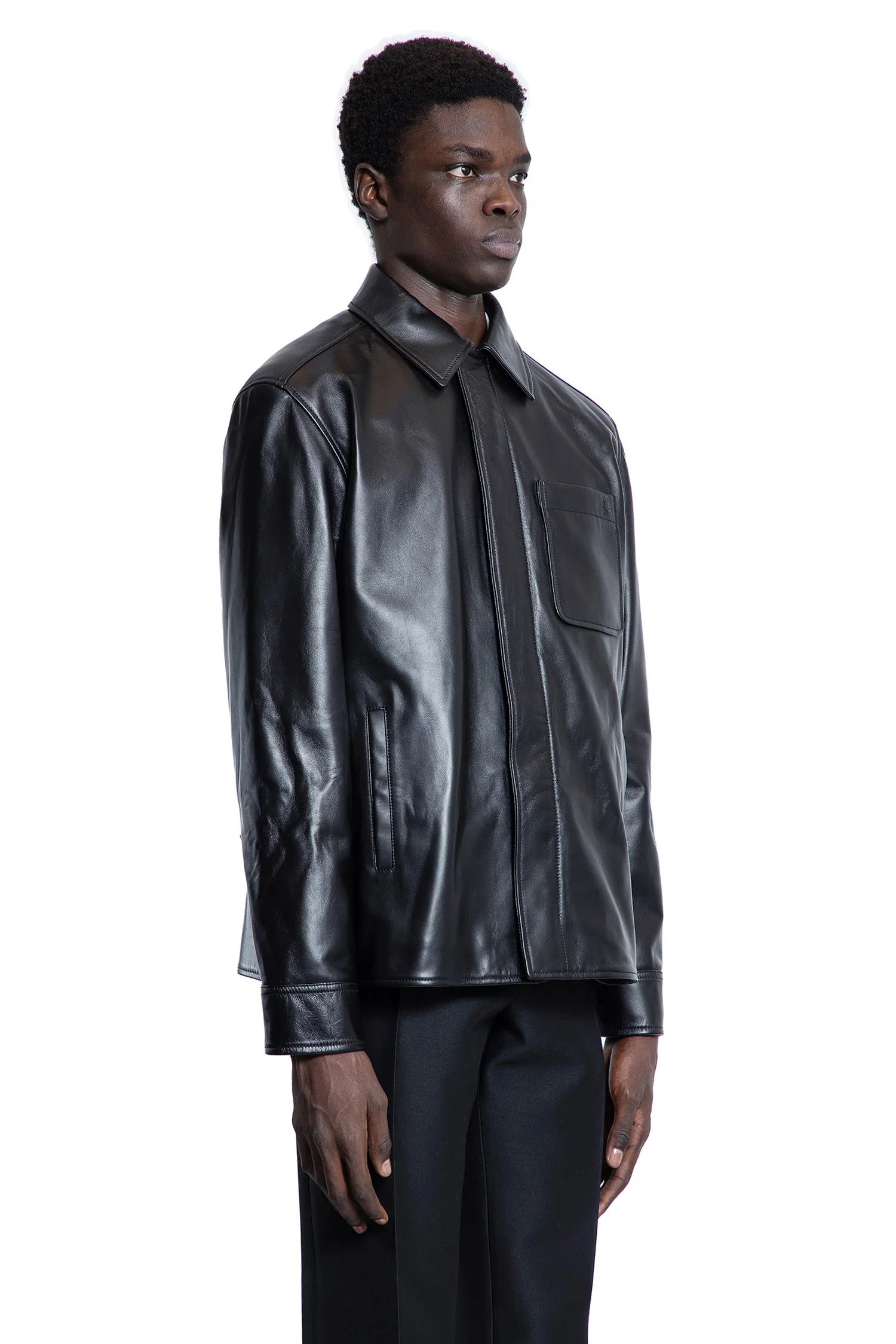 Overshirt in nappa lambskin - Antonioli.eu