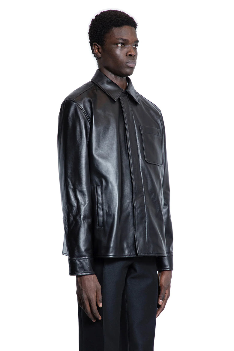 Overshirt in nappa lambskin - Antonioli.eu