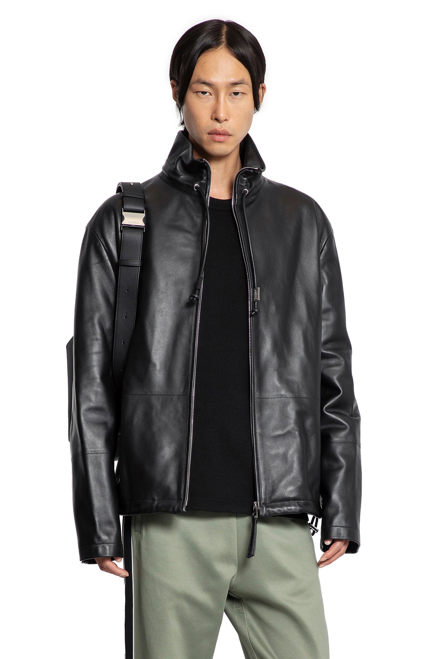 Zip-Up Jacket in Nappa Lambskin - Antonioli.eu