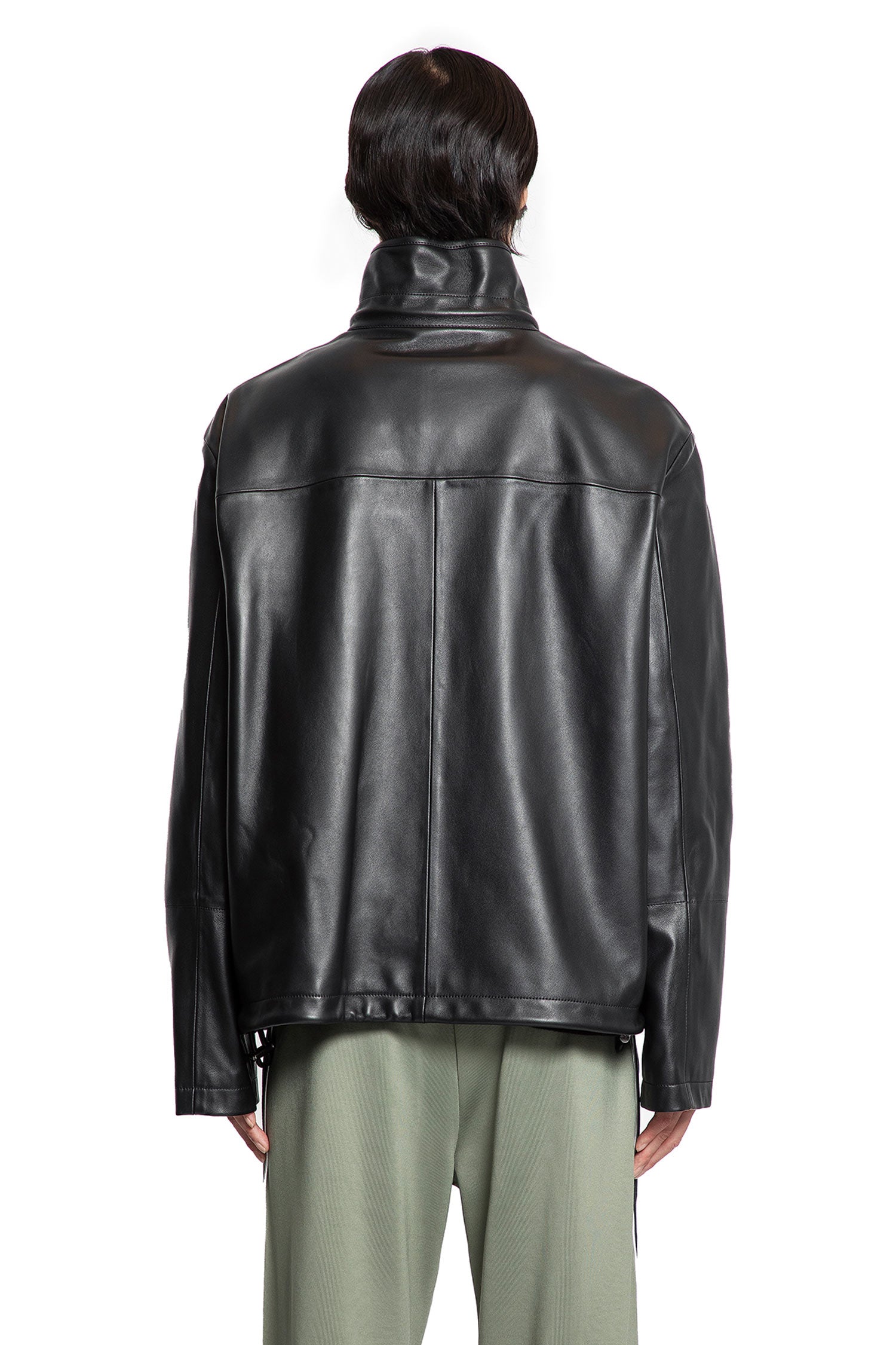 Zip-Up Jacket in Nappa Lambskin - Antonioli.eu