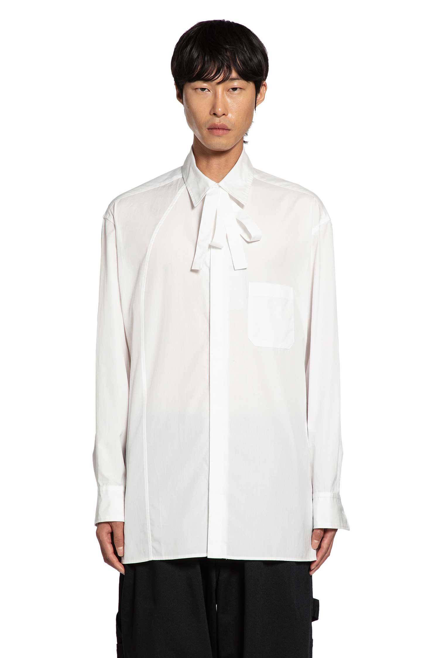 100/2 Broad Switching Blouse with Bowtie