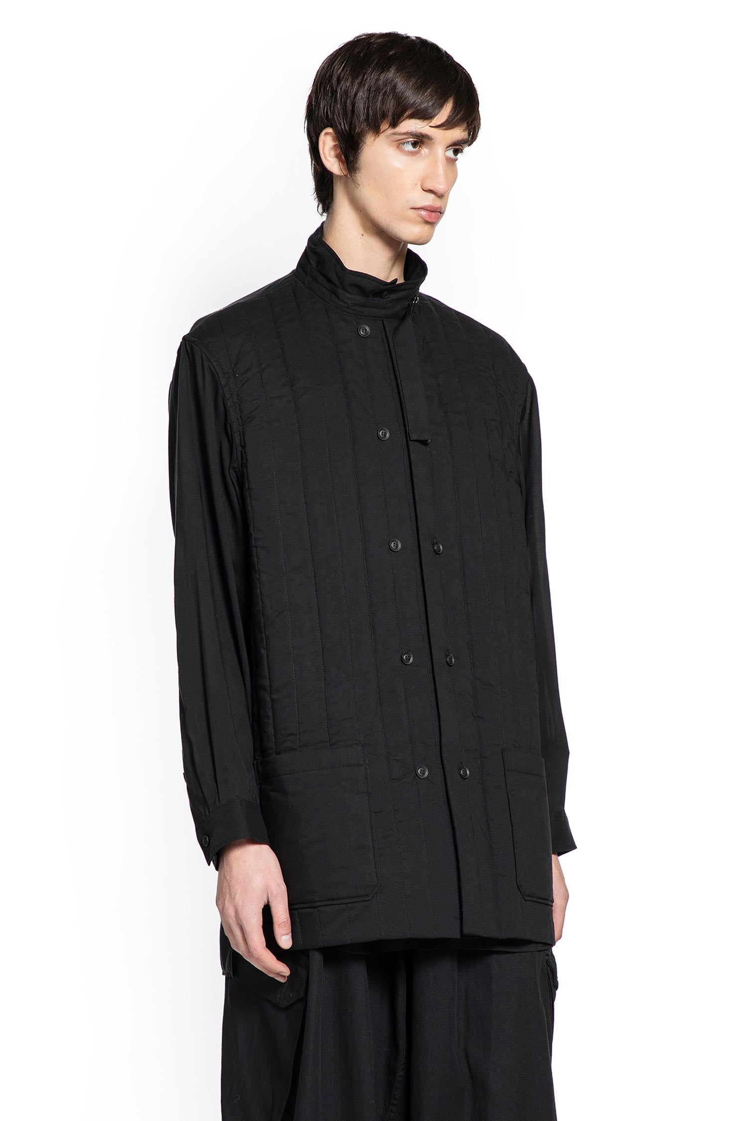 YOHJI YAMAMOTO MAN BLACK COATS