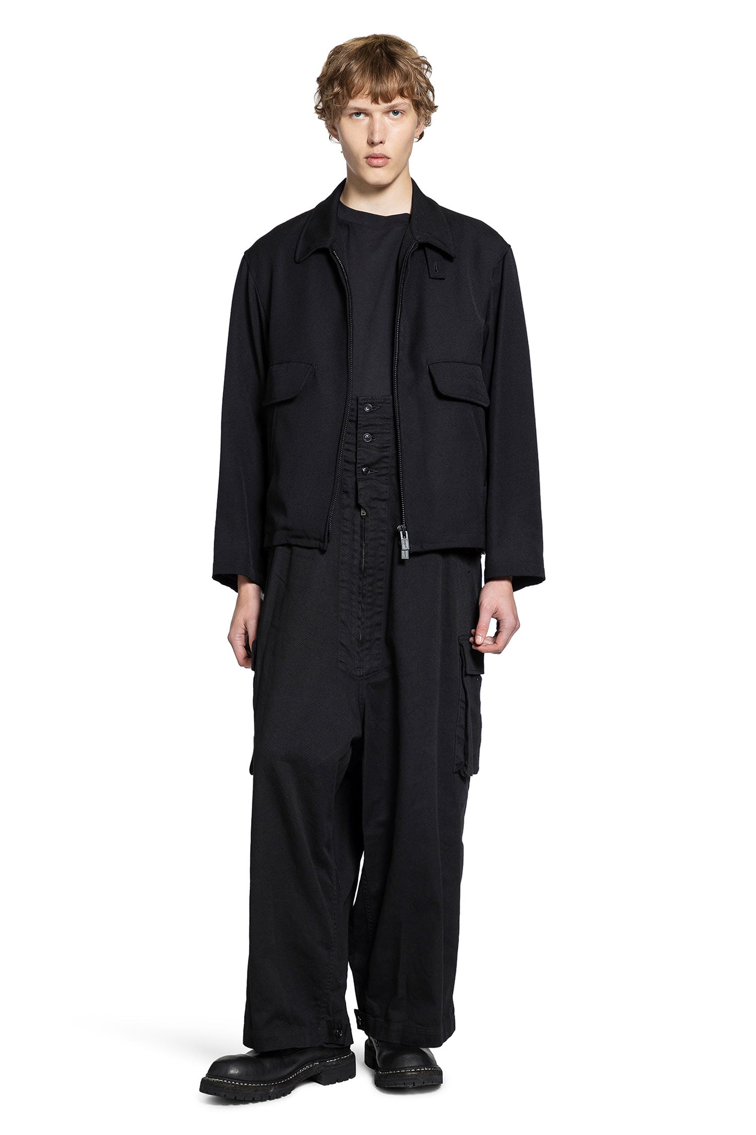 YOHJI YAMAMOTO MAN BLACK BLAZERS
