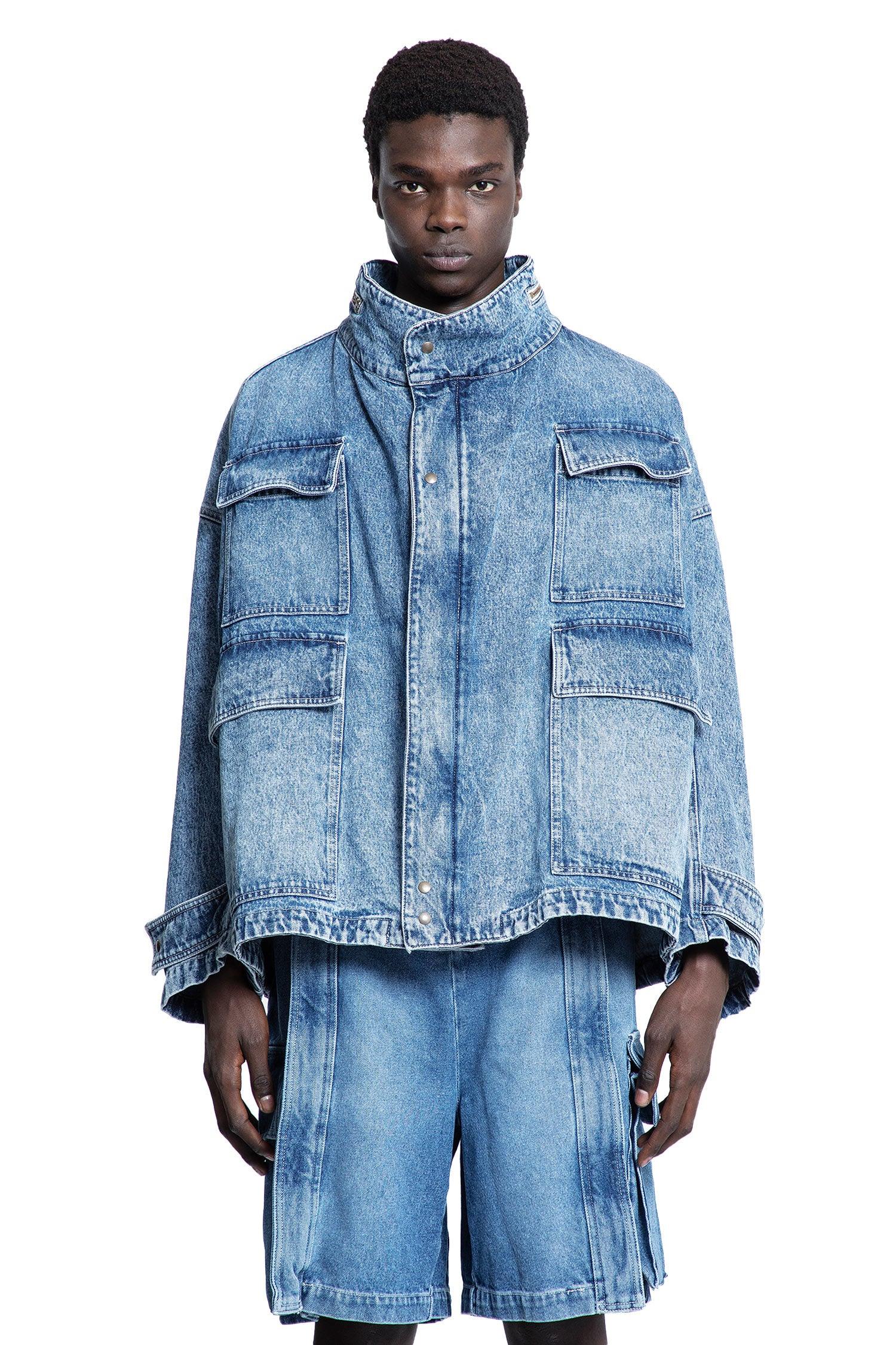 Washed Denim Field Jacket - Antonioli.eu