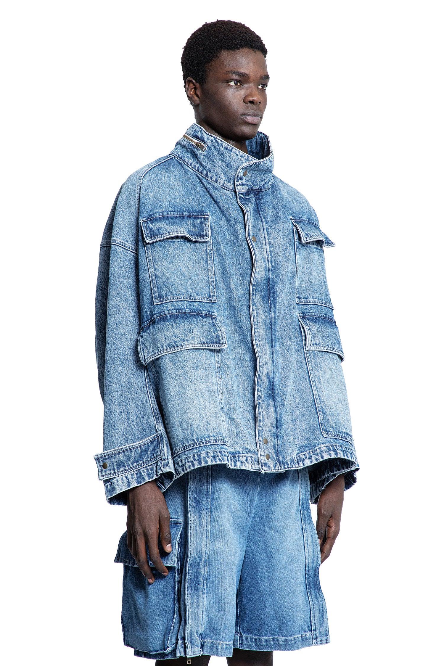 Washed Denim Field Jacket - Antonioli.eu