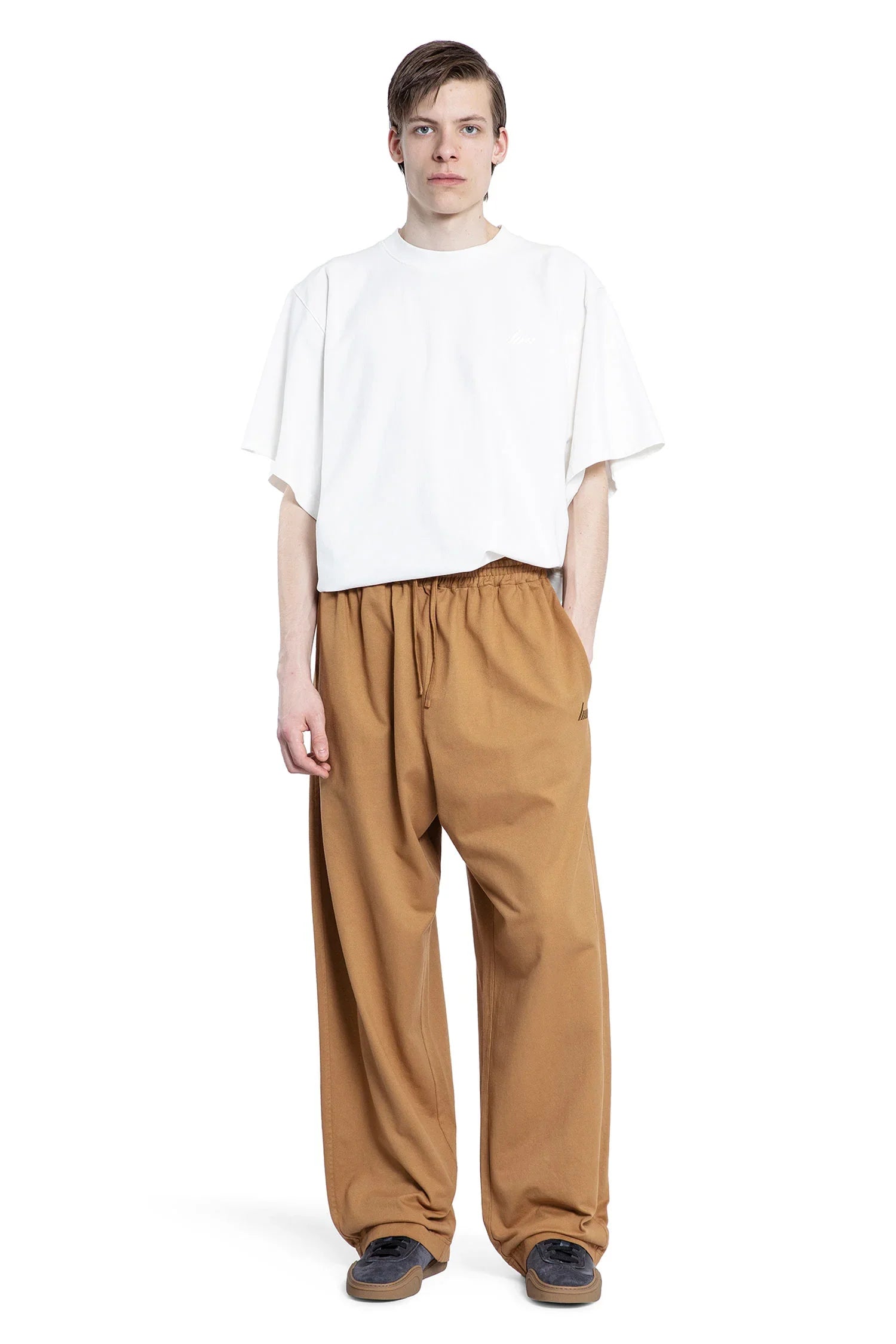 Embroidered Logo oversize t.shirt - Antonioli.eu