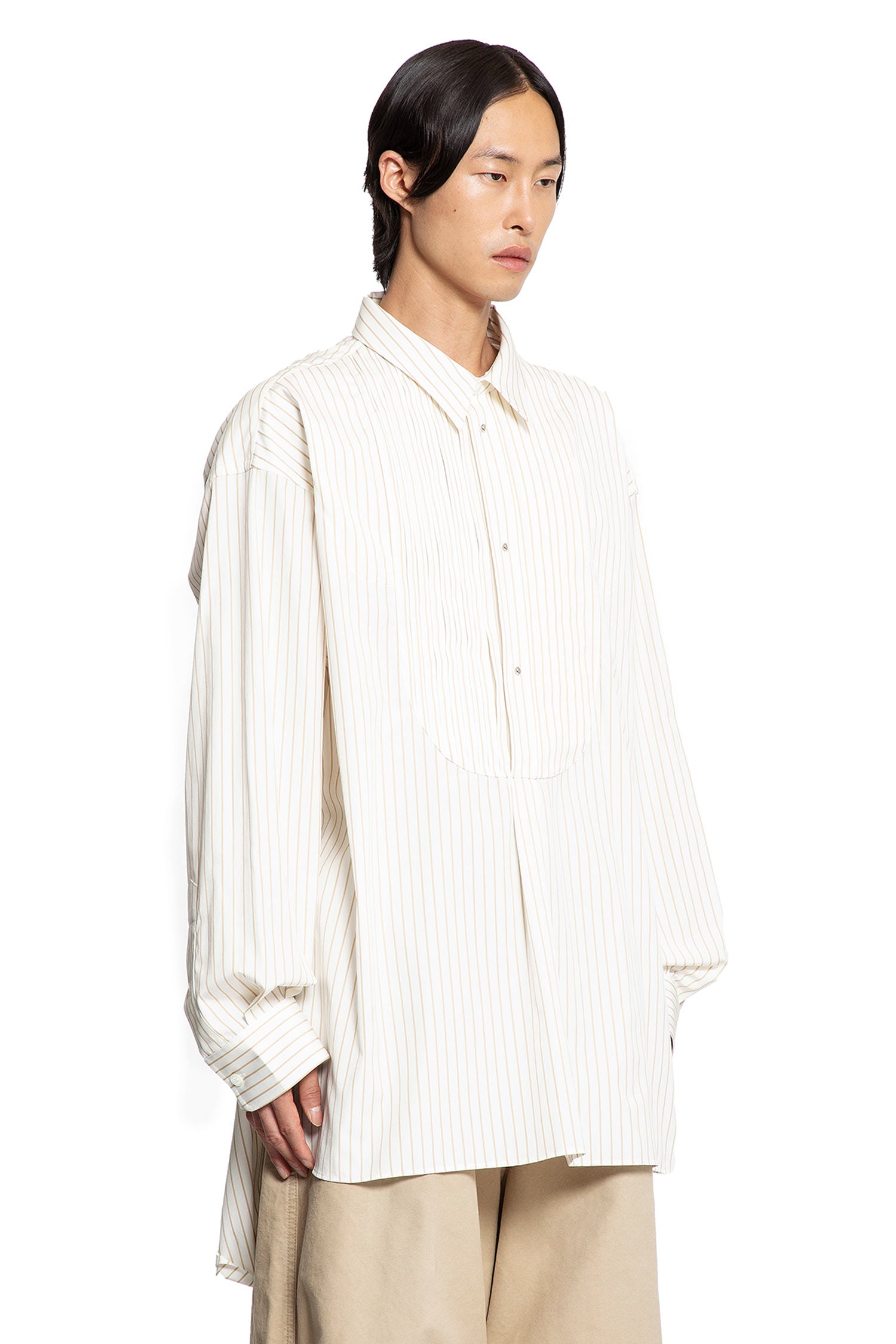 Pinstriped Shirt with Bib - Antonioli.eu