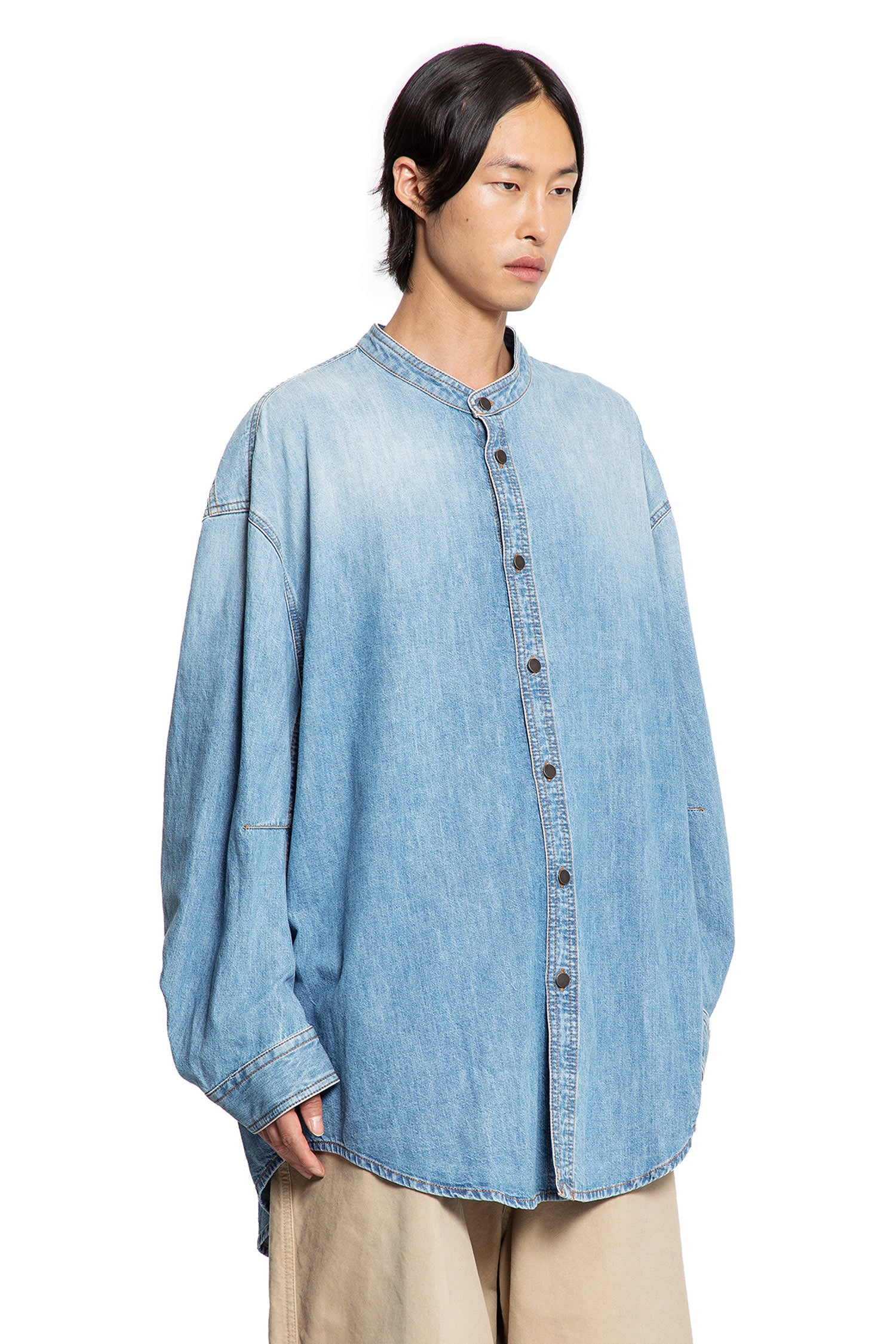 Oversized Denim Shirt - Antonioli.eu