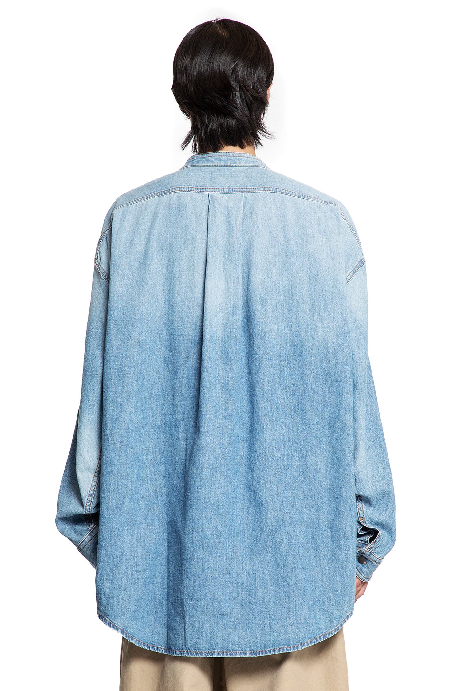 Oversized Denim Shirt - Antonioli.eu