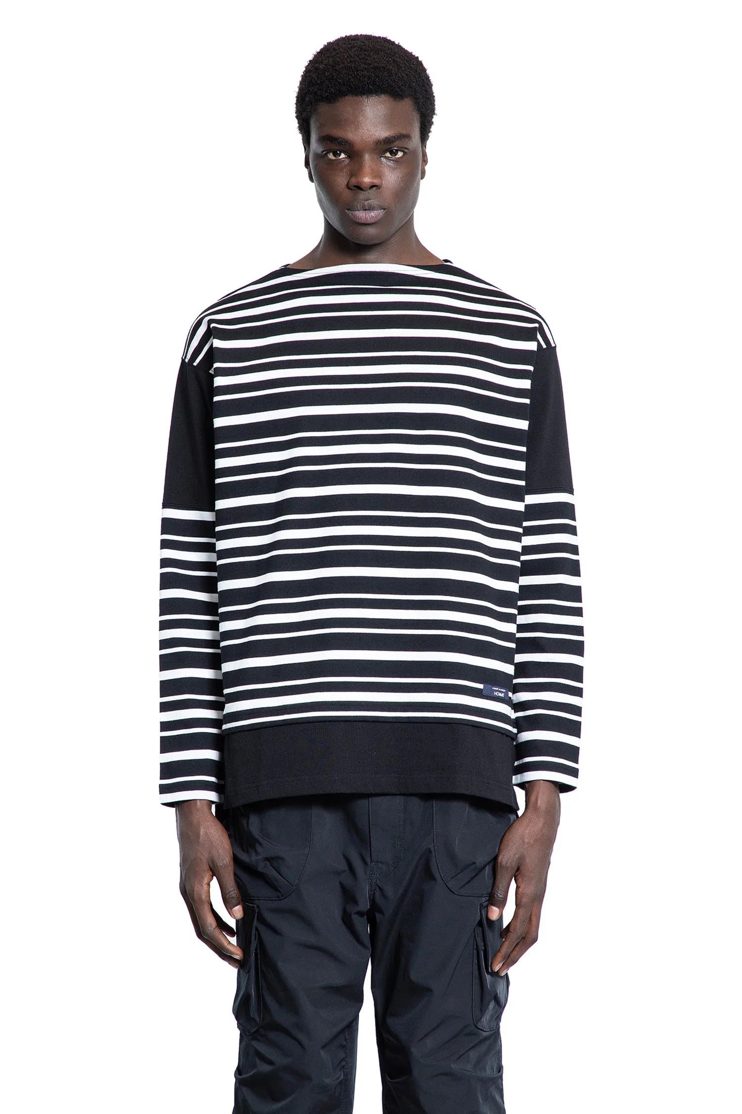 Striped Cotton Jersey Long Sleeve Tee - Antonioli.eu