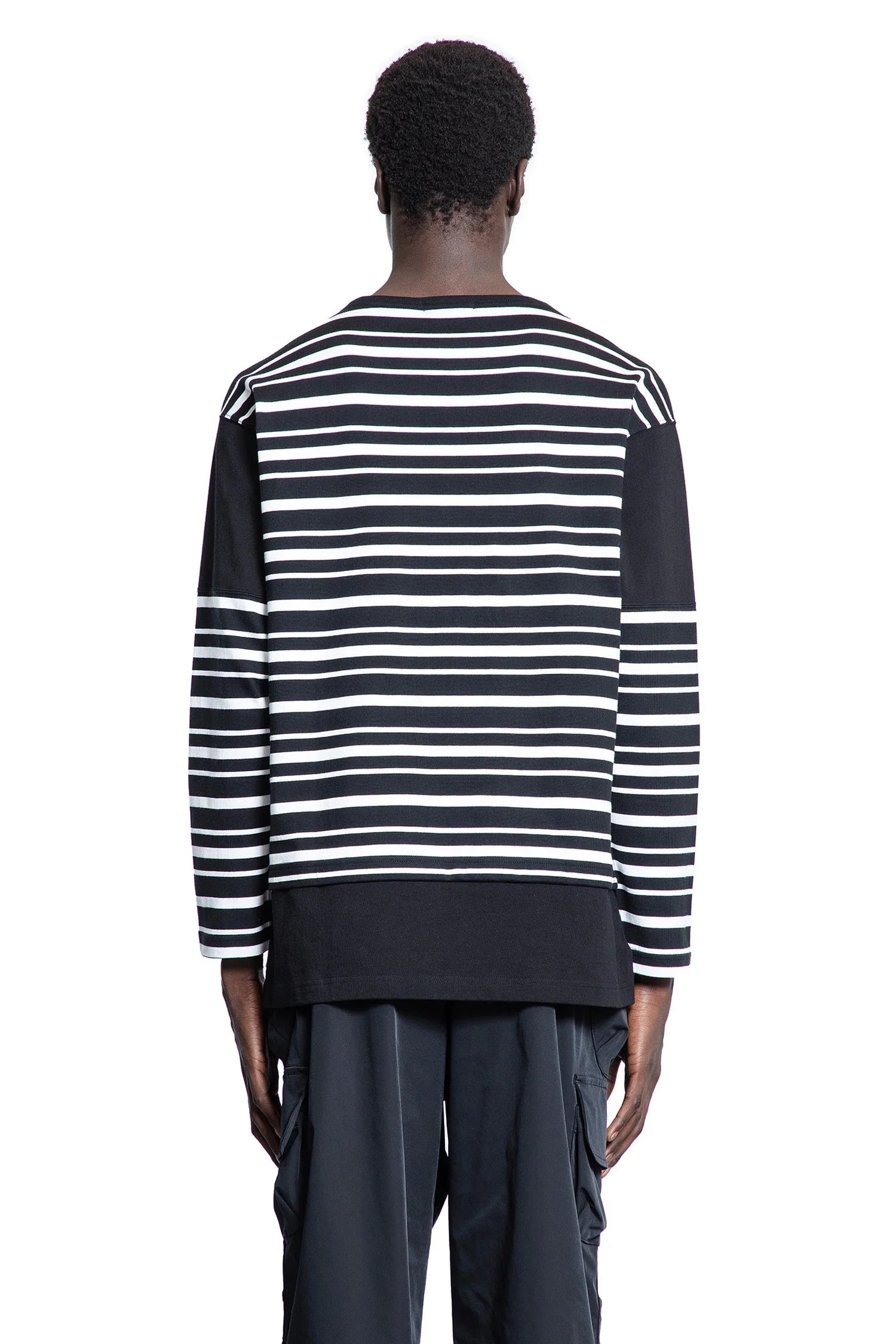 Striped Cotton Jersey Long Sleeve Tee - Antonioli.eu