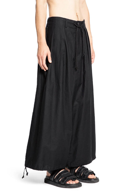 YOHJI YAMAMOTO MAN BLACK TROUSERS - Antonioli.eu