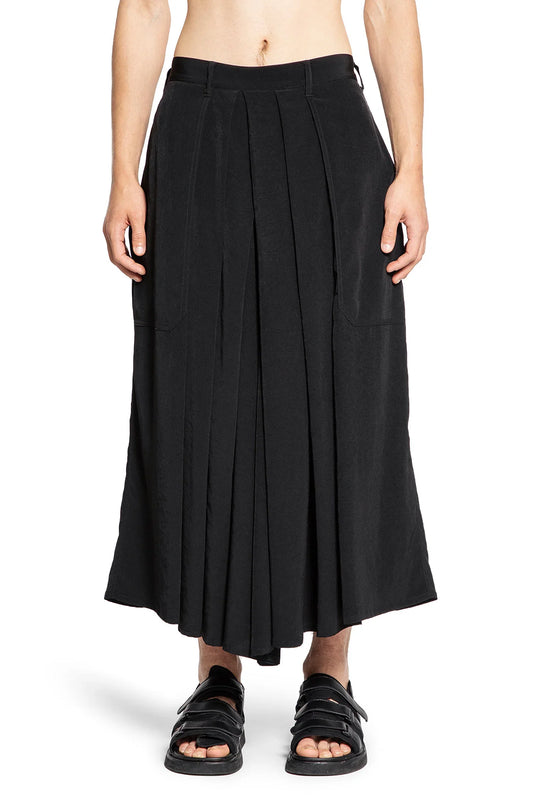 YOHJI YAMAMOTO MAN BLACK TROUSERS - Antonioli.eu